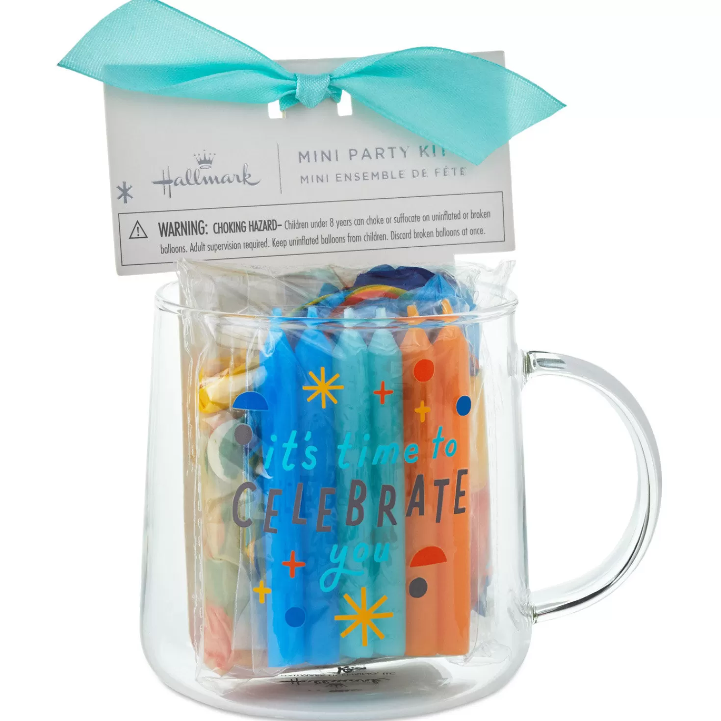 Birthday>Hallmark It's Time To Celebrate You Glass Mug Party Kit