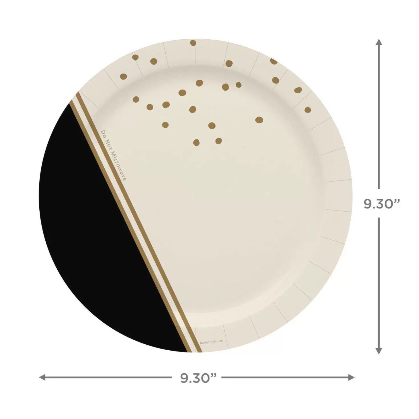 Best Sale Ivory, Black And Gold Dinner Plates, Set Of 8 Wedding