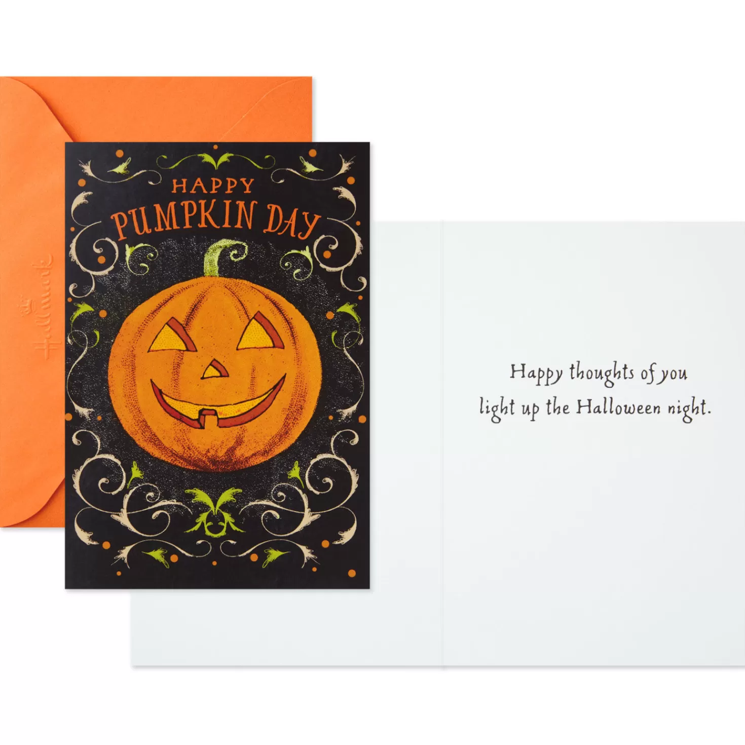 Halloween (10/31)>Hallmark Jack-O'-Lanterns And Witches Assorted Halloween Cards, Pack Of 8
