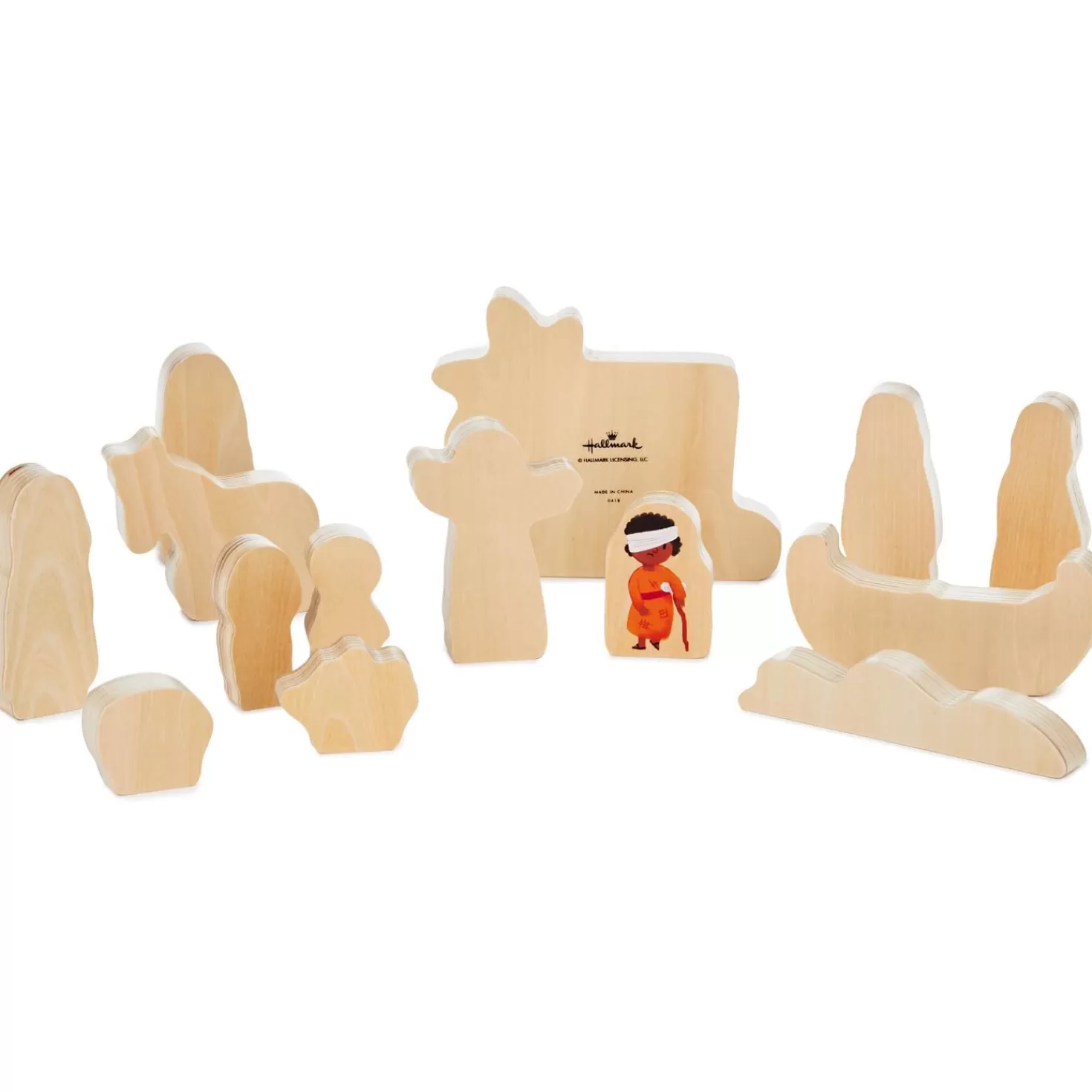 Cheap Jesus And Friends Wood Play Set, 14 Pieces Baptism And Christening