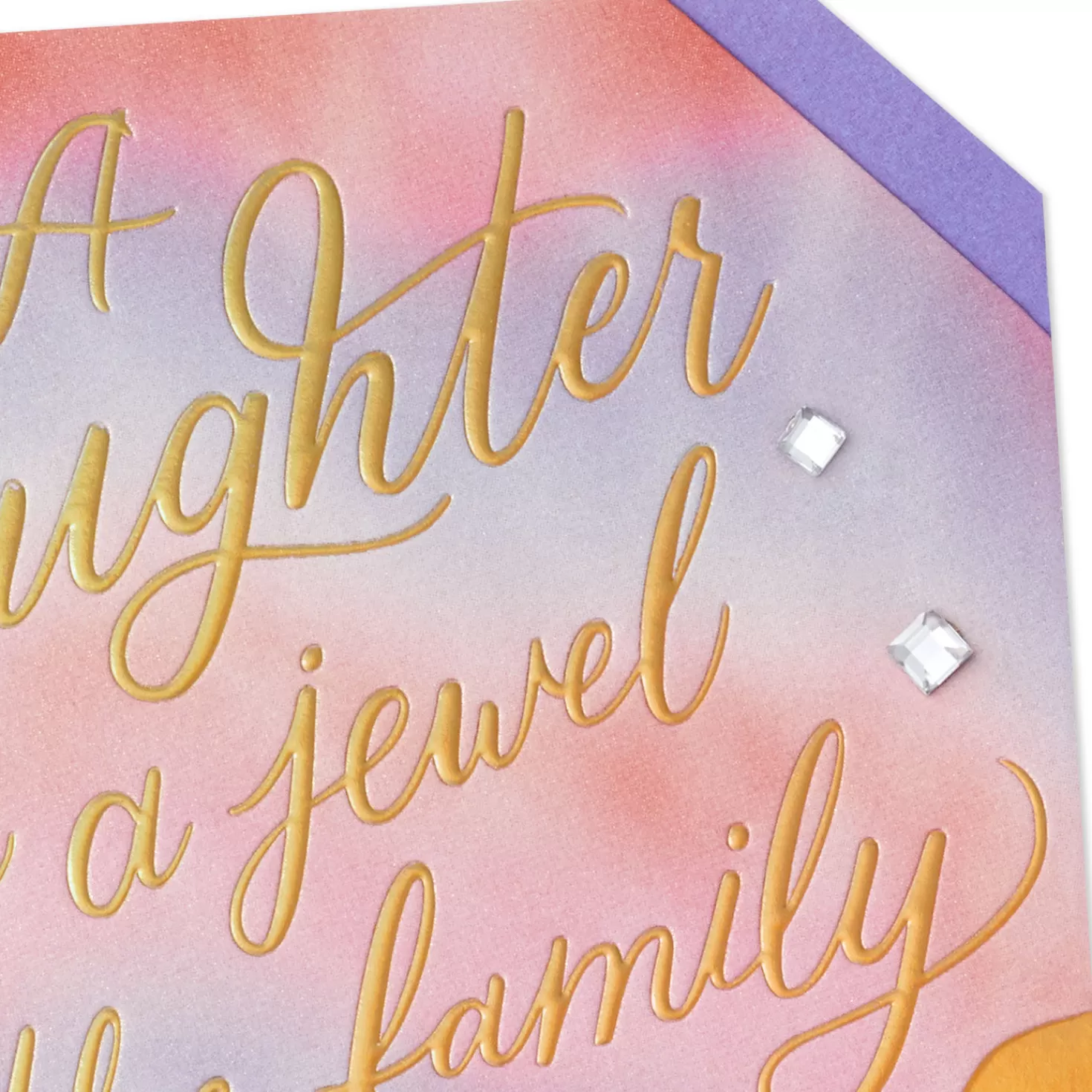 Birthday>Hallmark Jewel In The Family Crown Birthday Card For Daughter