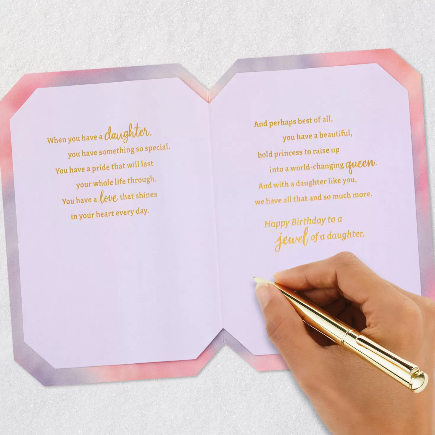Birthday>Hallmark Jewel In The Family Crown Birthday Card For Daughter
