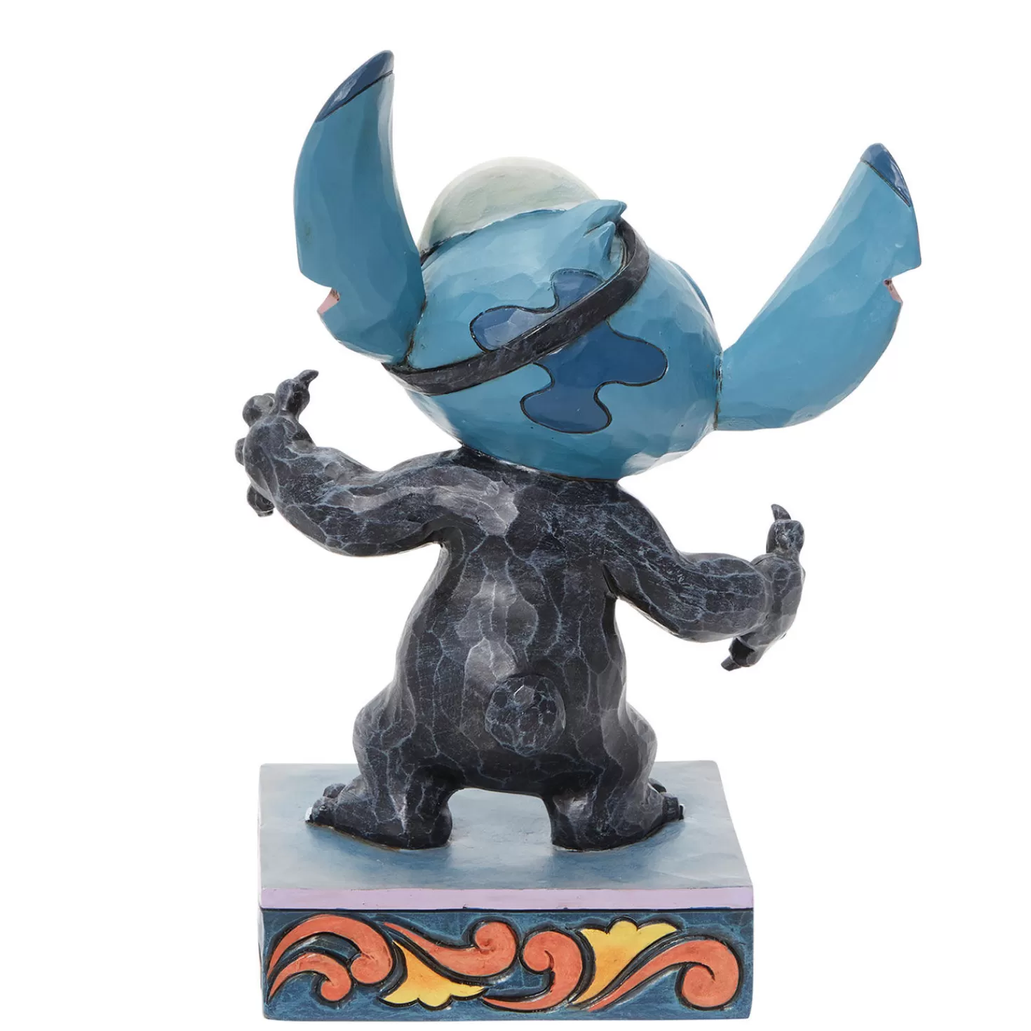 Halloween (10/31)>Hallmark Jim Shore Disney Stitch Glow-In-The-Dark Skeleton Figurine, 6.38"
