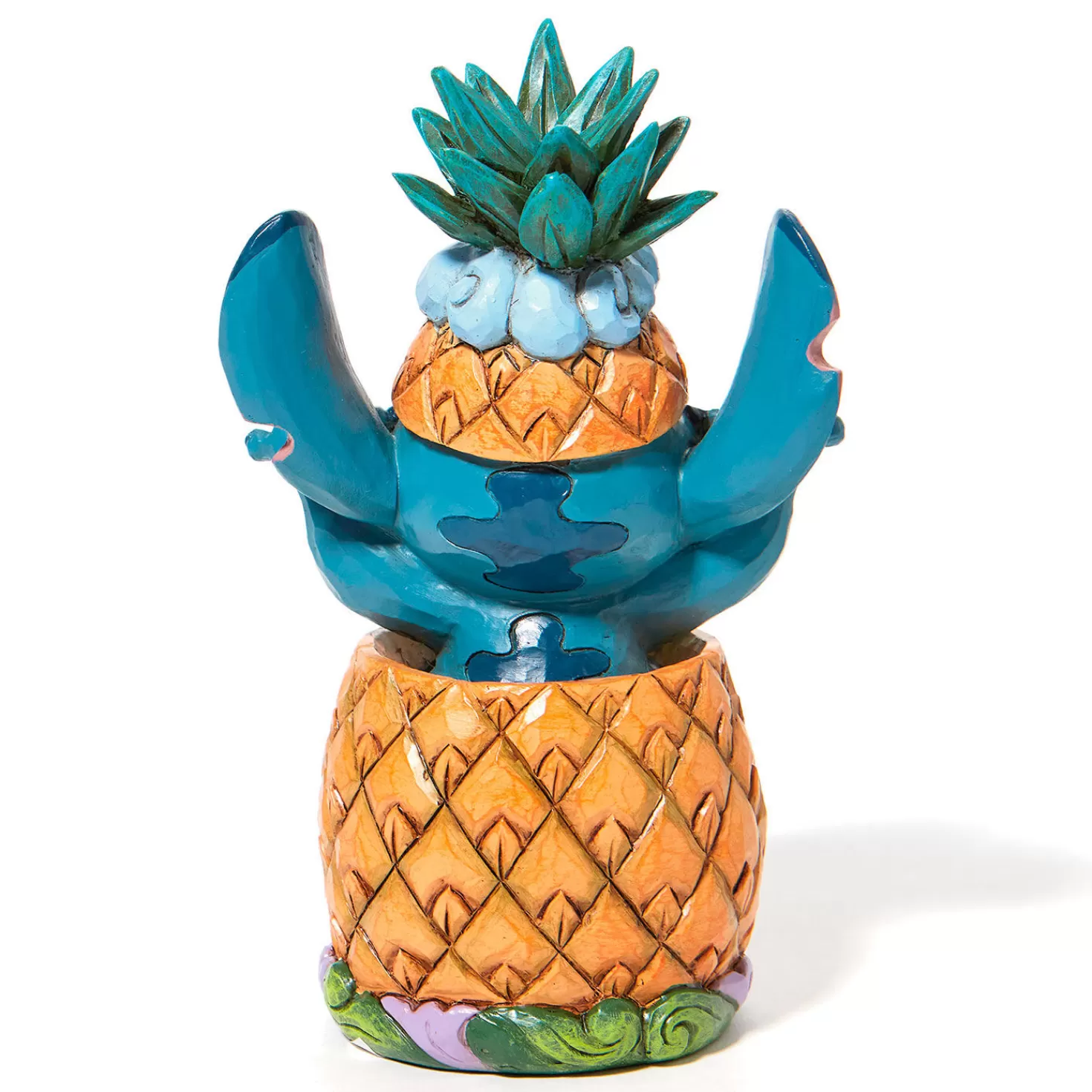 Sale Jim Shore Disney Stitch In A Pineapple Figurine, 5.75" Congratulations