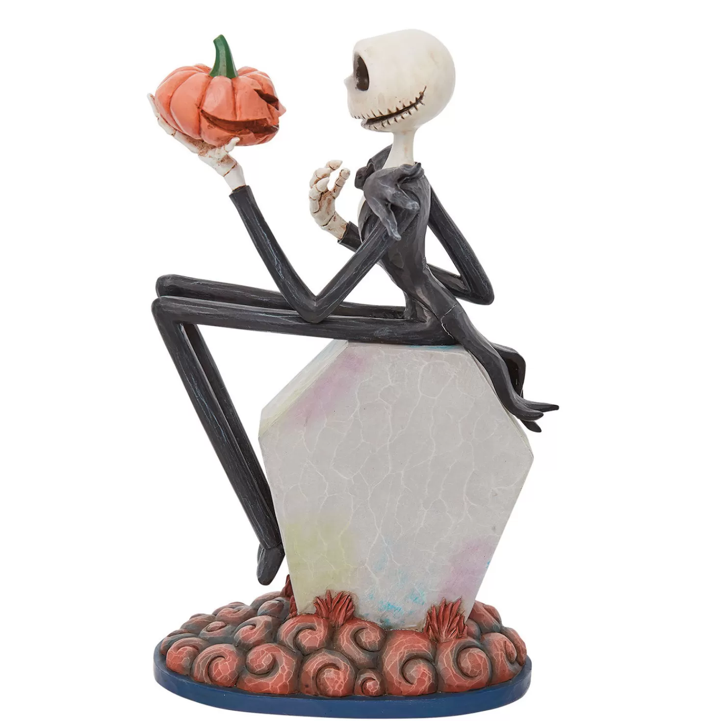 Halloween (10/31)>Hallmark Jim Shore Disney The Nightmare Before Christmas Jack On Gravestone Figurine, 8.75"