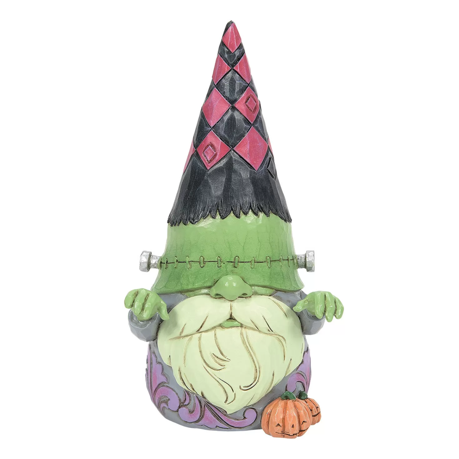 Halloween (10/31)>Hallmark Jim Shore Green Monster Gnome Figurine, 6.49"