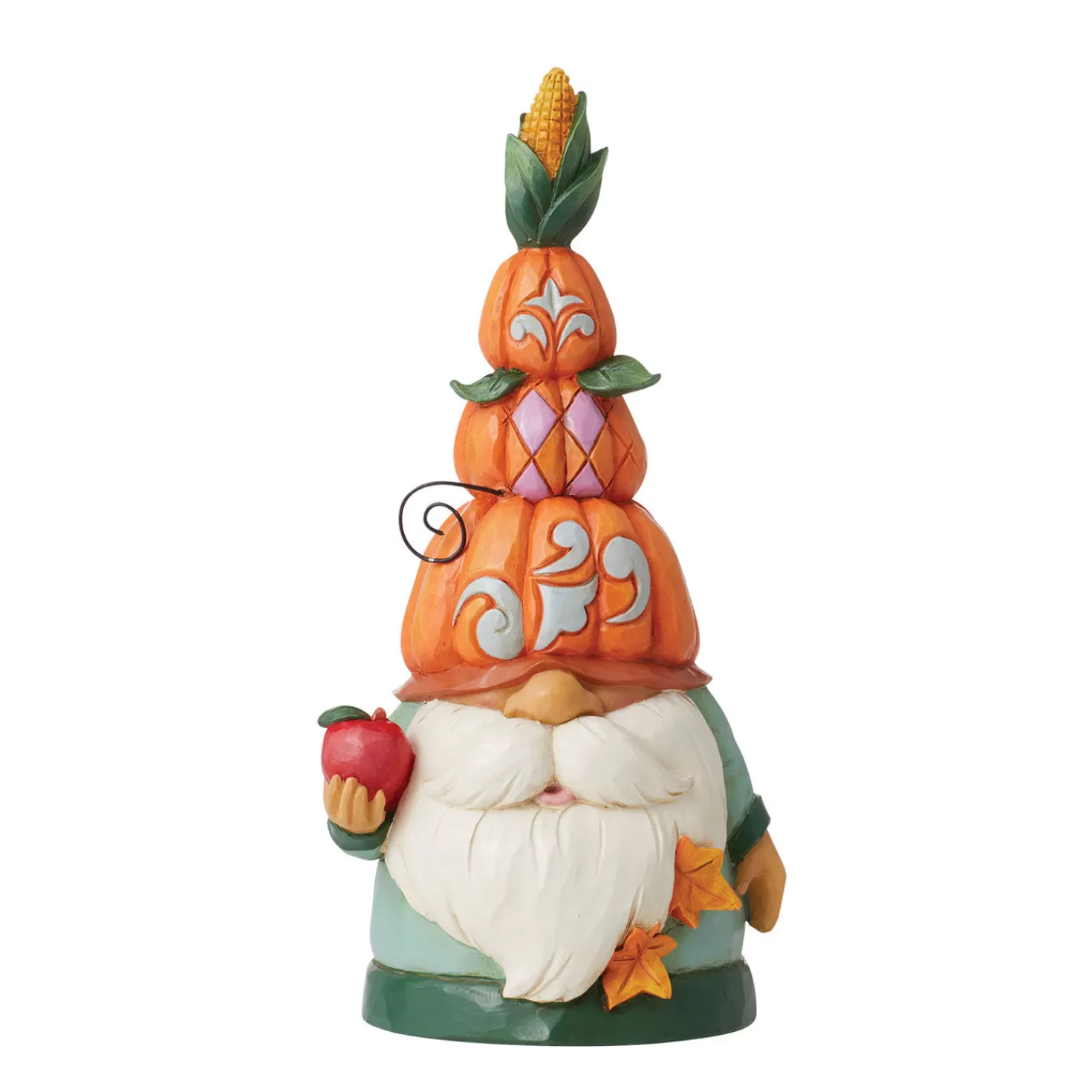 Halloween (10/31)>Hallmark Jim Shore Harvest Pumpkin Hat Gnome Figurine, 6.1"