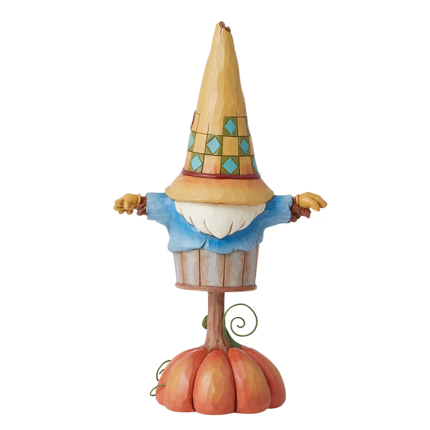 Halloween (10/31)>Hallmark Jim Shore Harvest Scarecrow Gnome Figurine, 8.25"