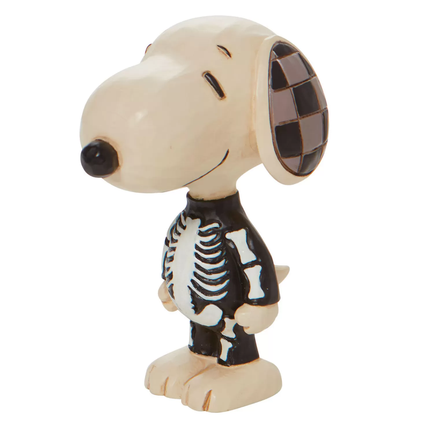 Halloween (10/31)>Hallmark Jim Shore Peanuts Snoopy Skeleton Mini Figurine, 3.2"