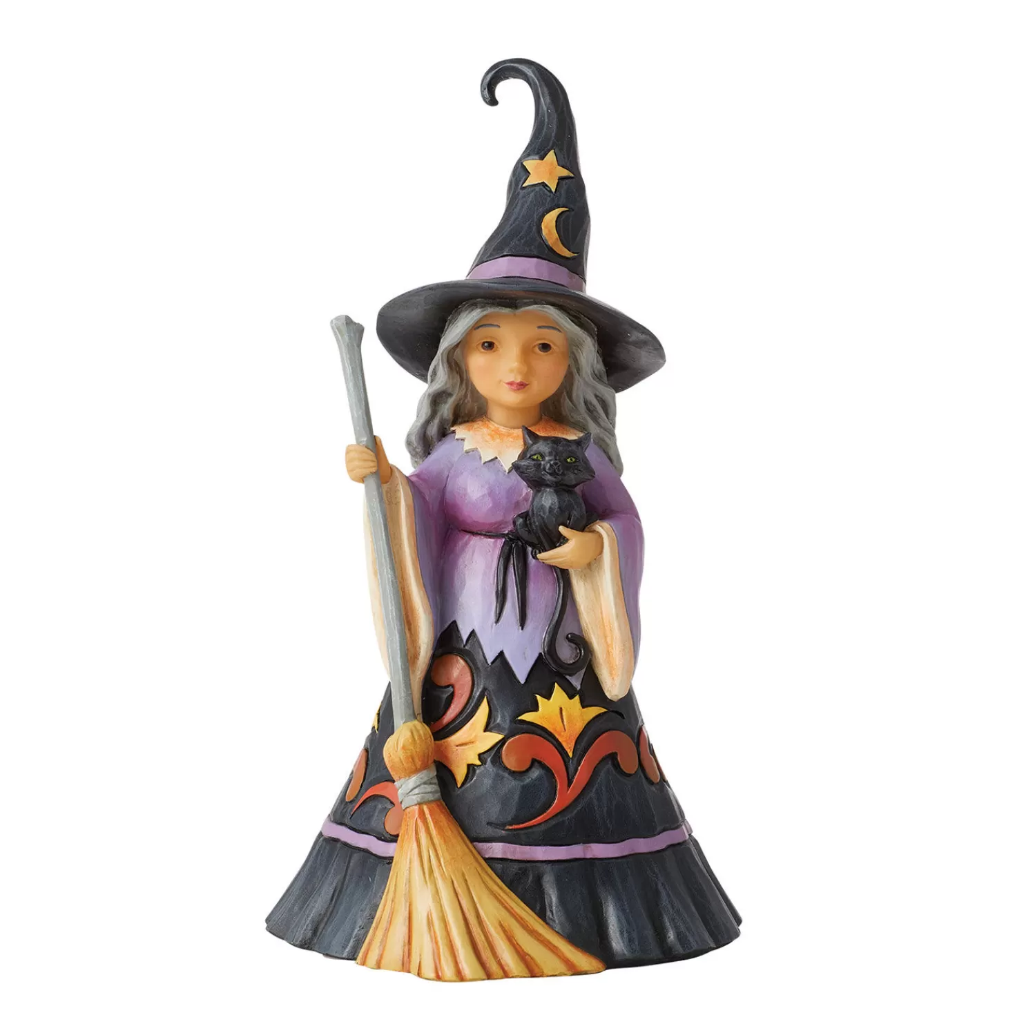 Halloween (10/31)>Hallmark Jim Shore Sweet Witch Figurine, 7"