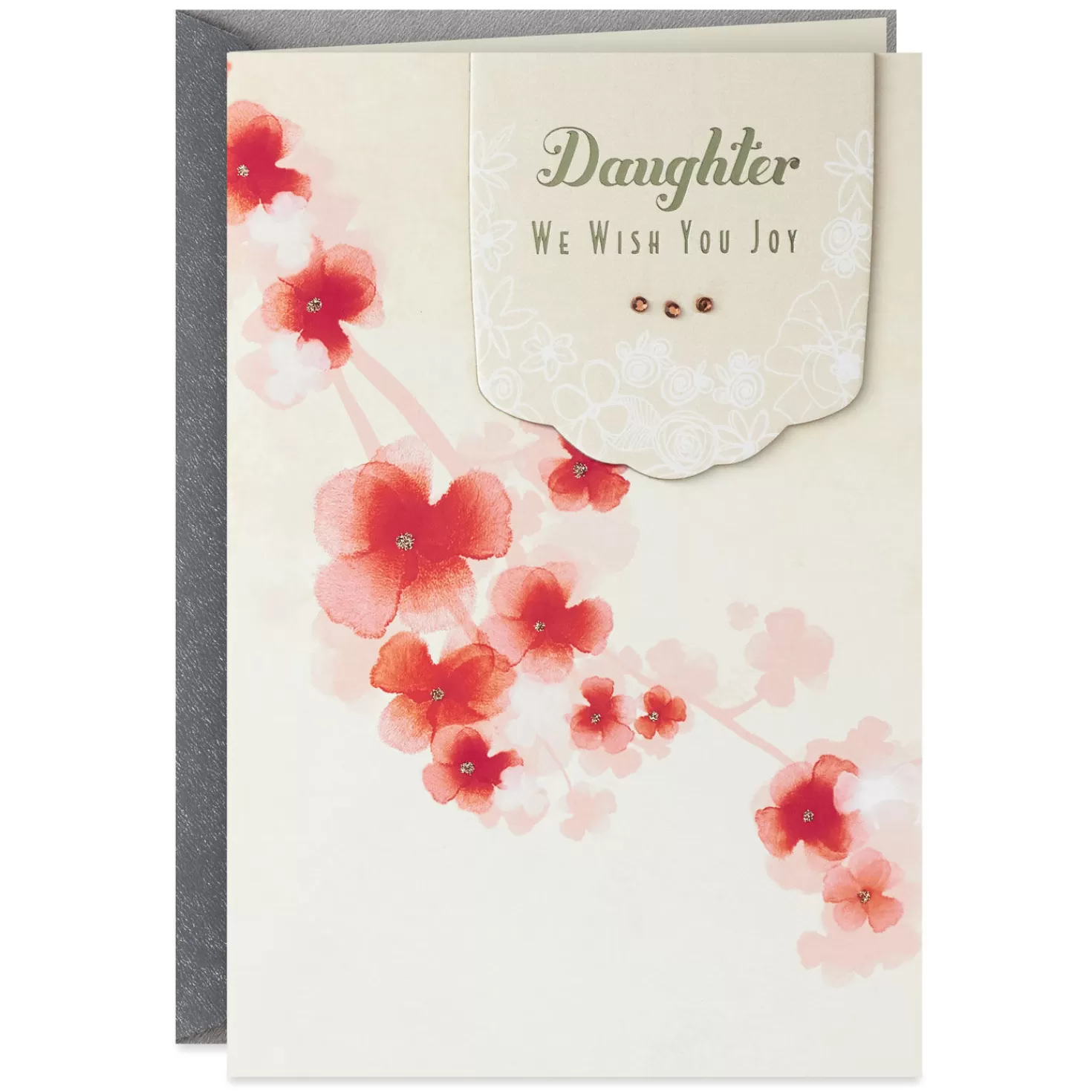 Cheap Joy And Love Wedding Card For Daughter From Both Wedding