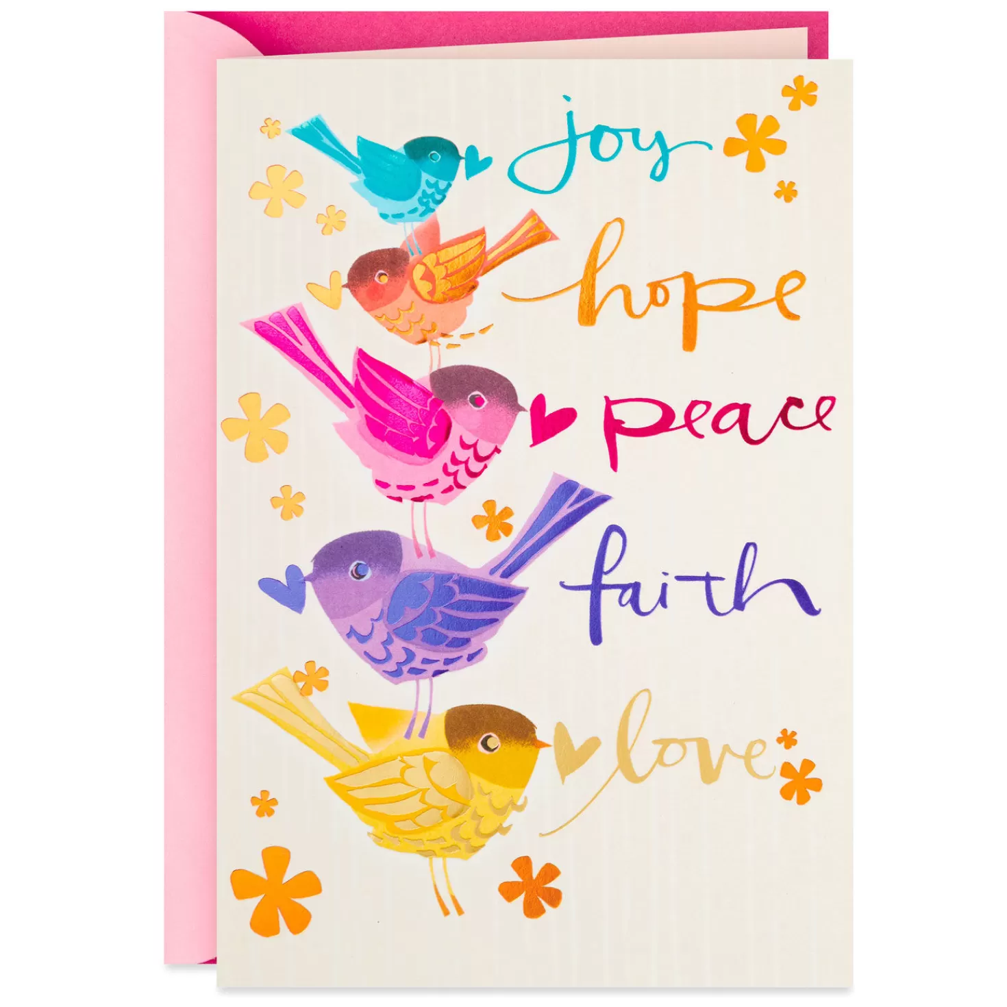 Birthday>Hallmark Joy, Hope, Peace Religious Birthday Card