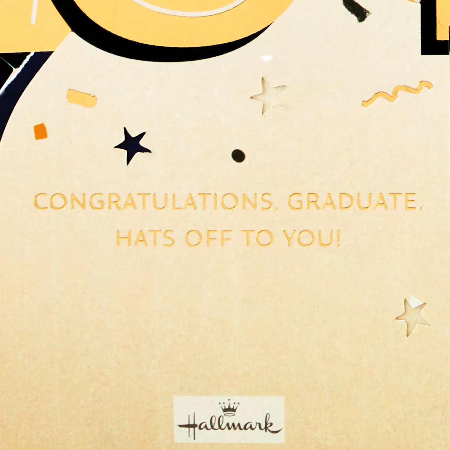 Best Jumbo Hats Off To You 3D Pop-Up Graduation Card Graduation