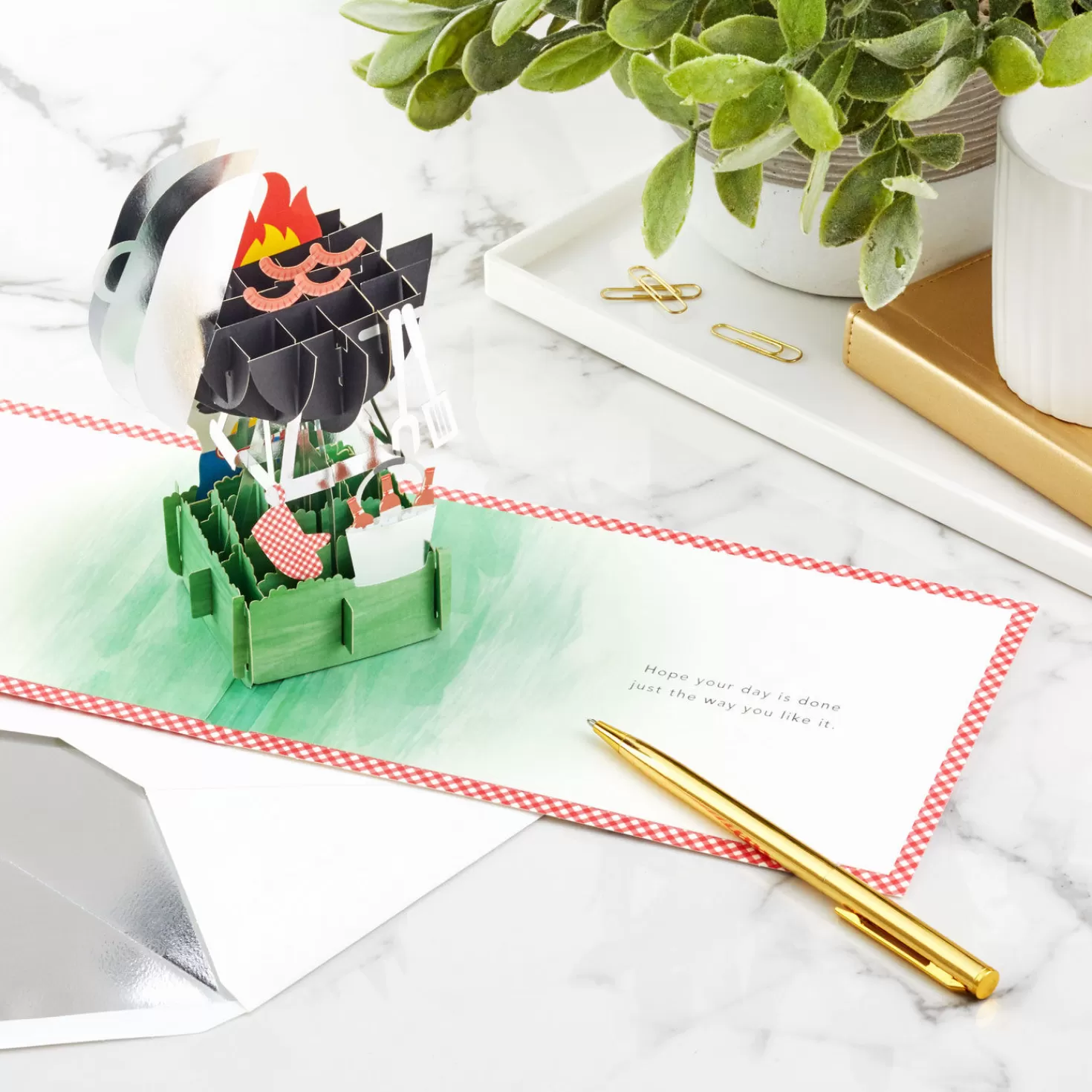 Birthday>Hallmark Just For You Bbq Grill 3D Pop-Up Birthday Card
