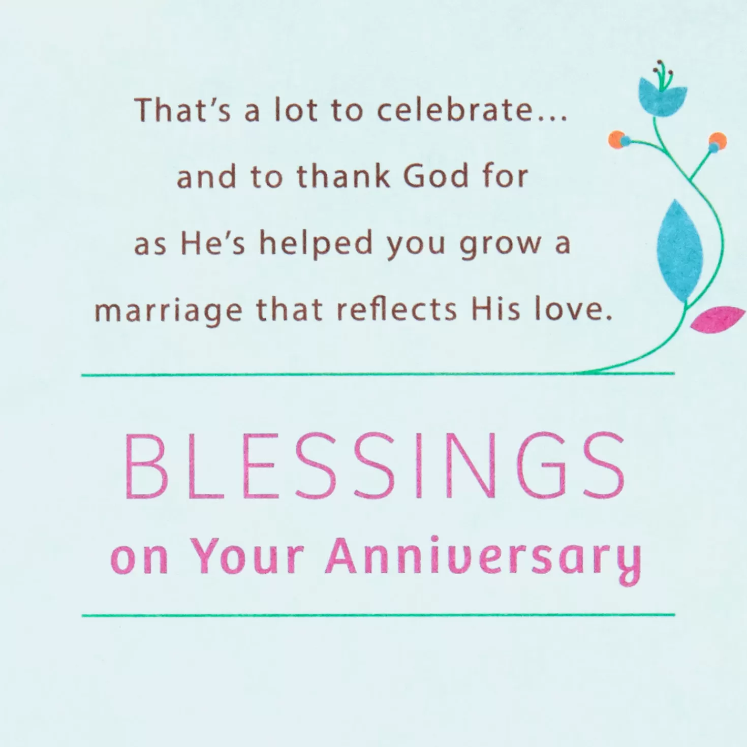 Anniversary>Hallmark Laughter And Love Religious Anniversary Card