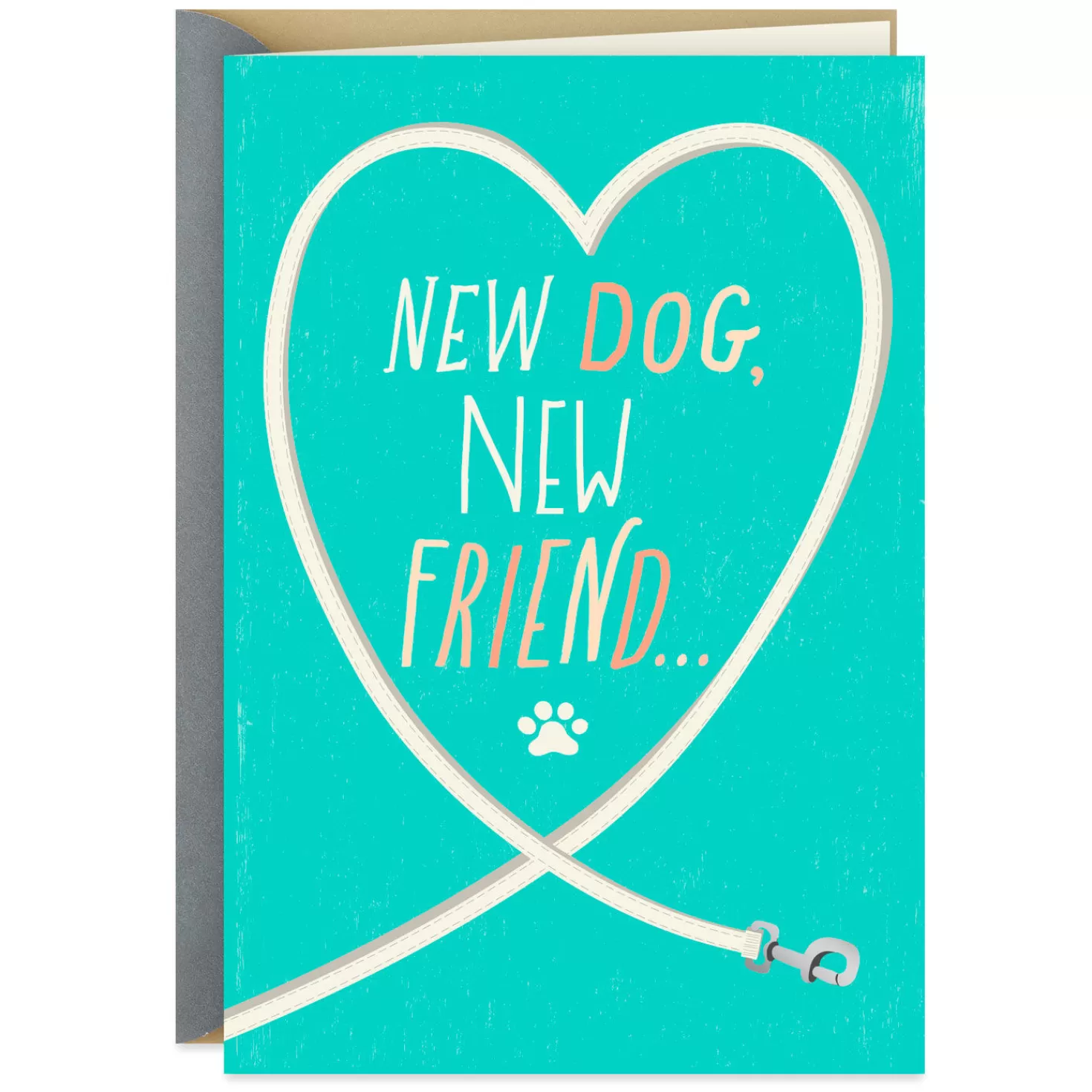 Store Leash Heart New Dog Congratulations Card Congratulations