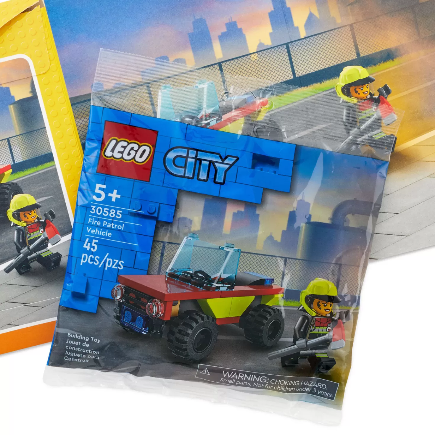 Birthday>Hallmark Lego® City™ Wish Big Birthday Card With Lego® Fire Patrol Vehicle Set