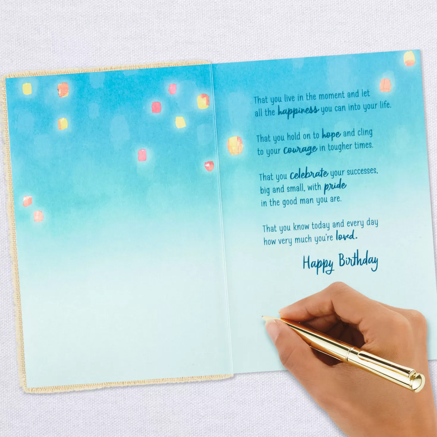 Birthday>Hallmark Let All The Happiness In Birthday Card For Son