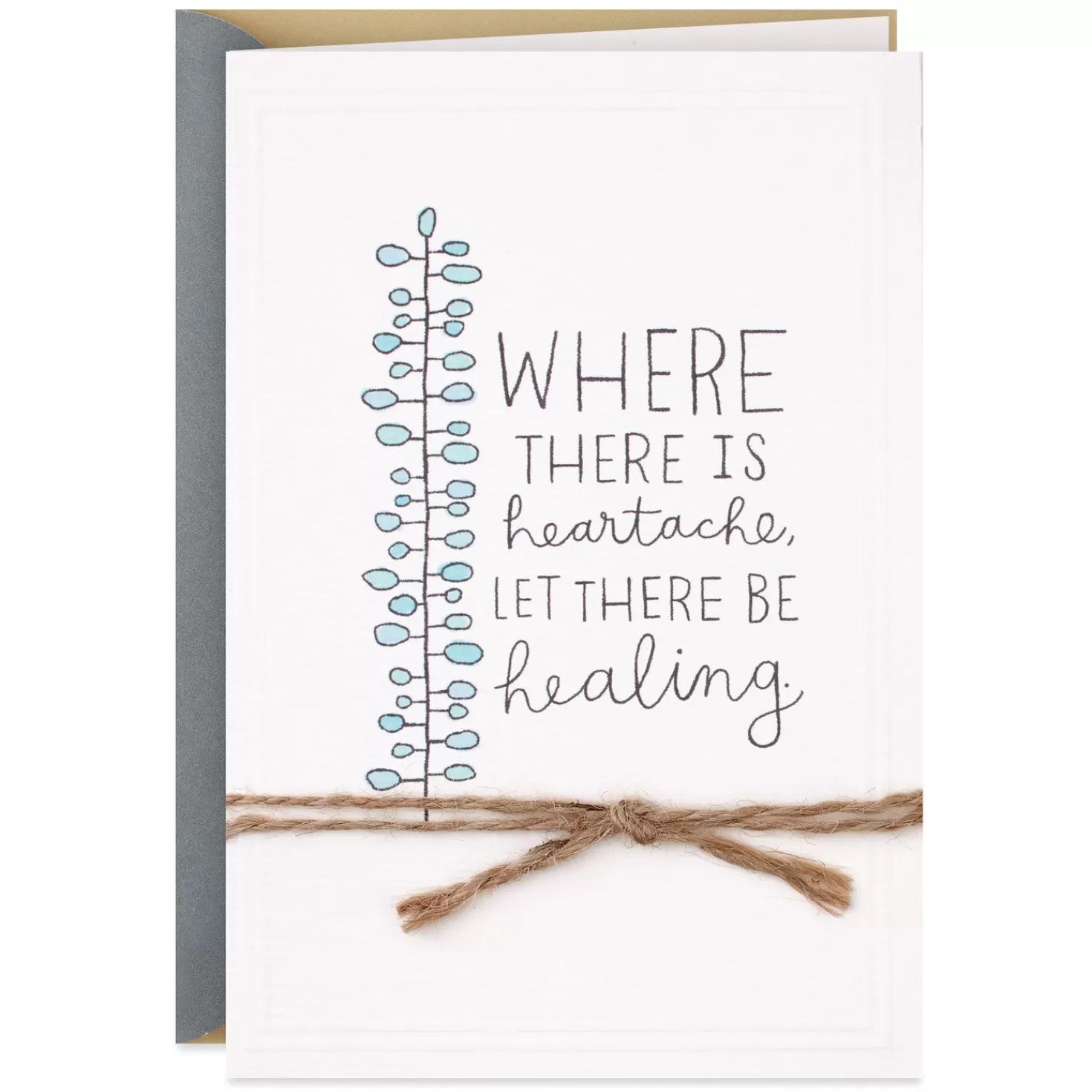 Discount Let There Be Healing Sympathy Card Sympathy