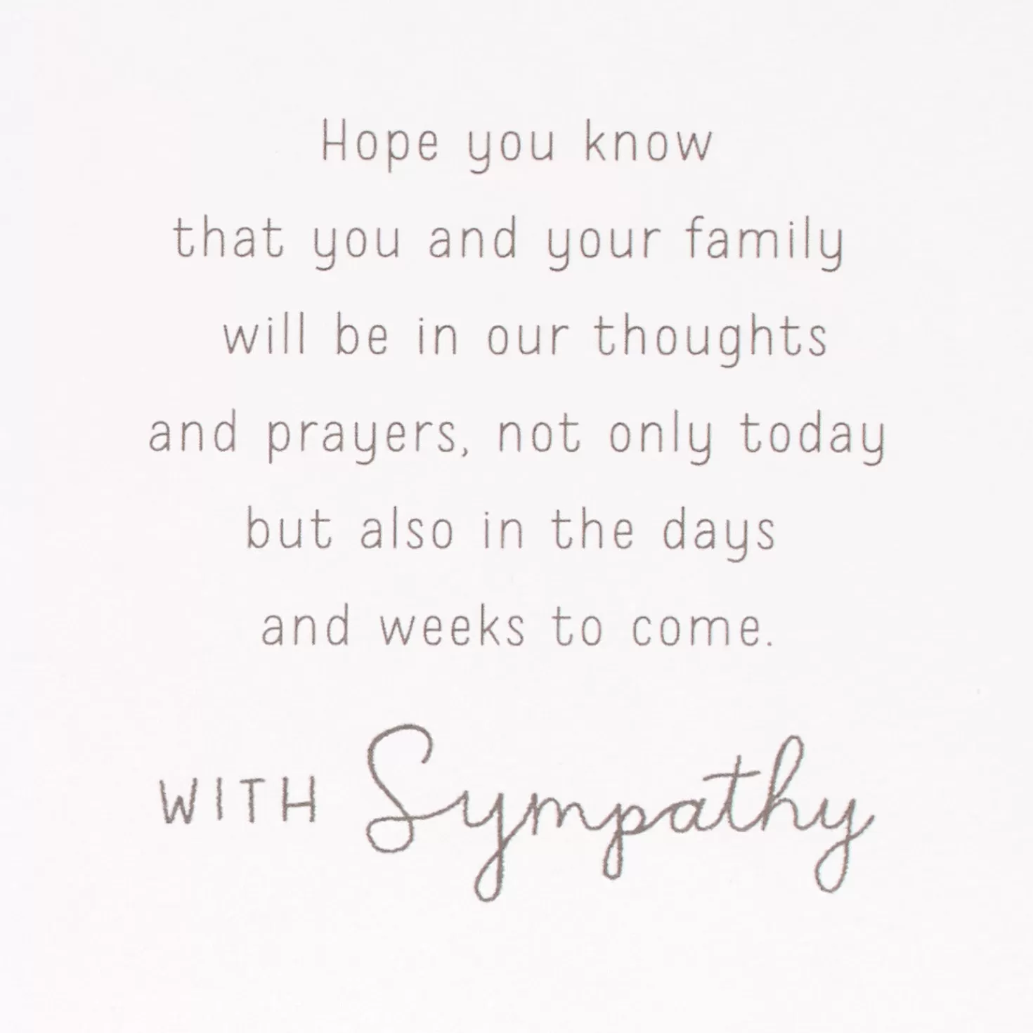 Discount Let There Be Healing Sympathy Card Sympathy