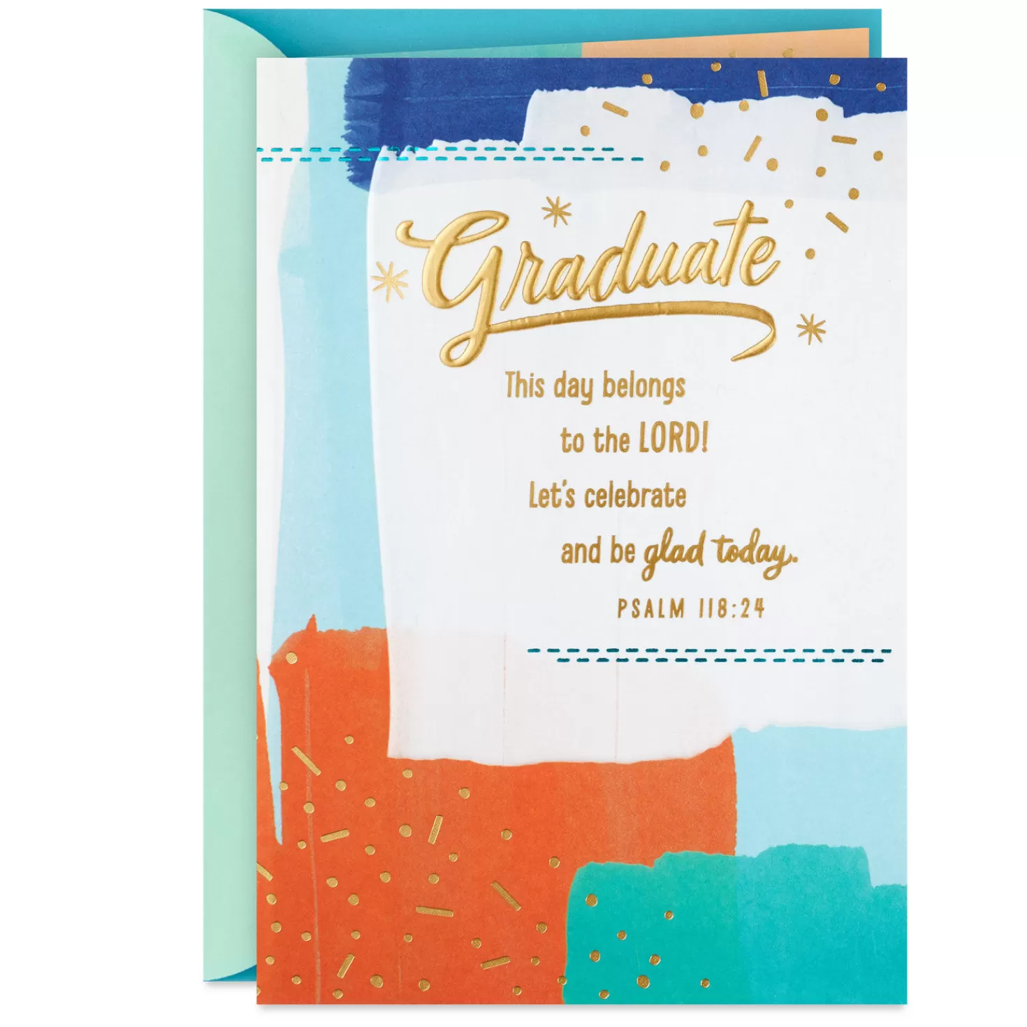 Hot Let's Celebrate And Be Glad Religious Graduation Card Graduation