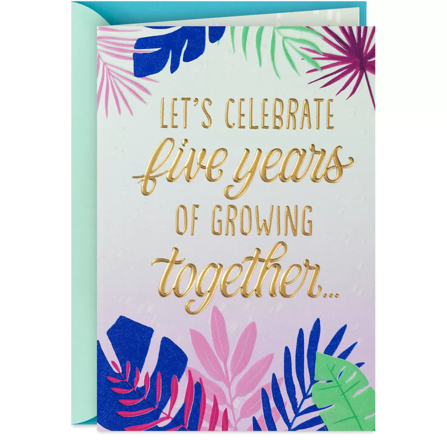 Anniversary>Hallmark Let's Celebrate Us 5Th Anniversary Card