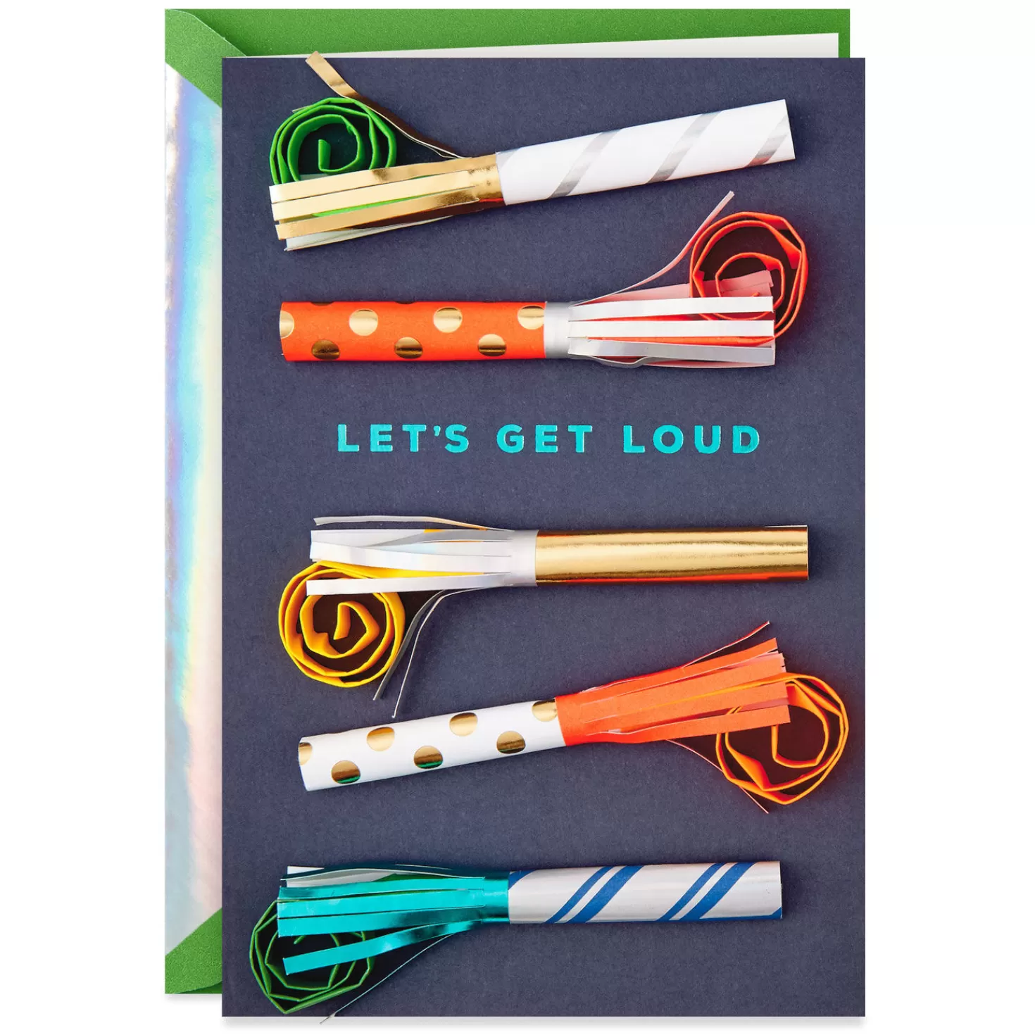 Birthday>Hallmark Let's Get Loud Party Blowers Birthday Card