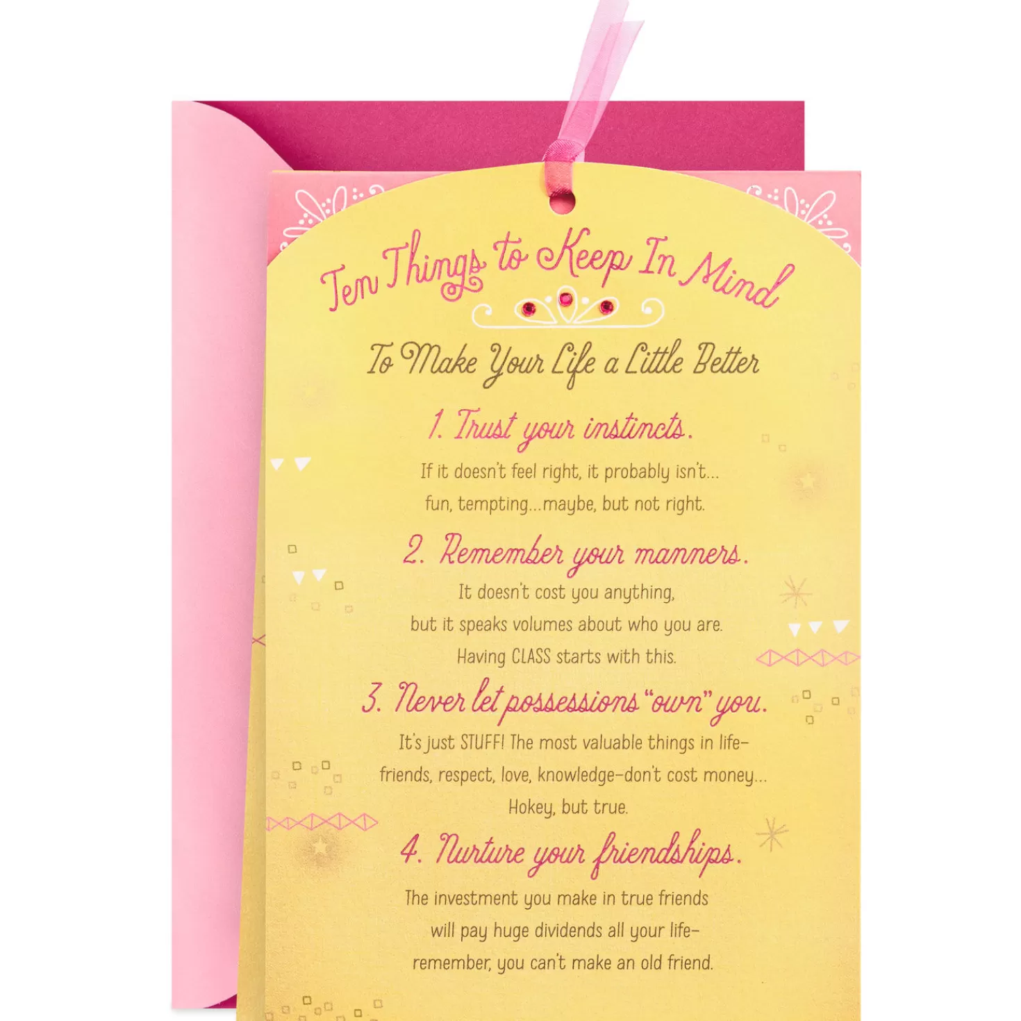 Birthday>Hallmark Life Advice Poster Birthday Card For Daughter