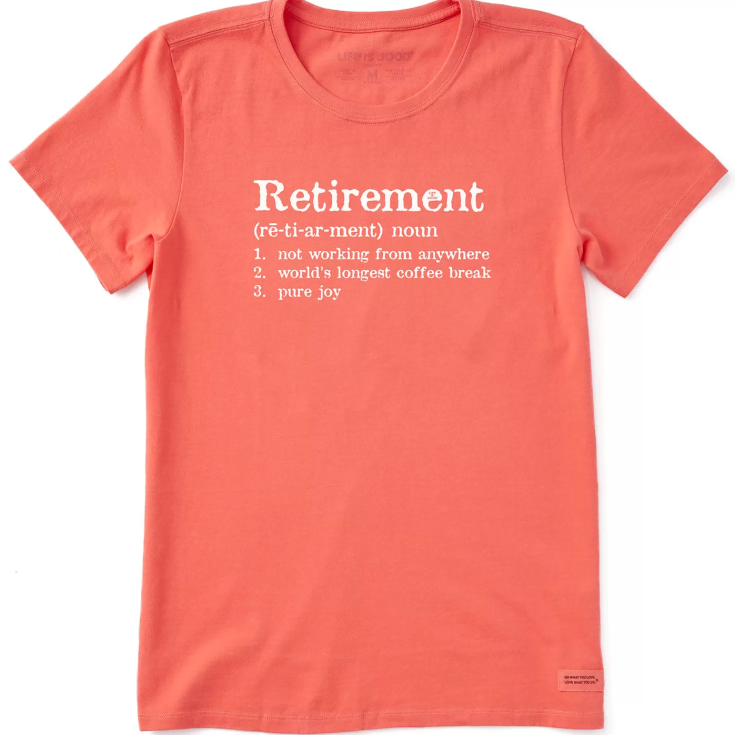 Online Life Is Good Retirement Definition Women's T-Shirt, Medium Retirement