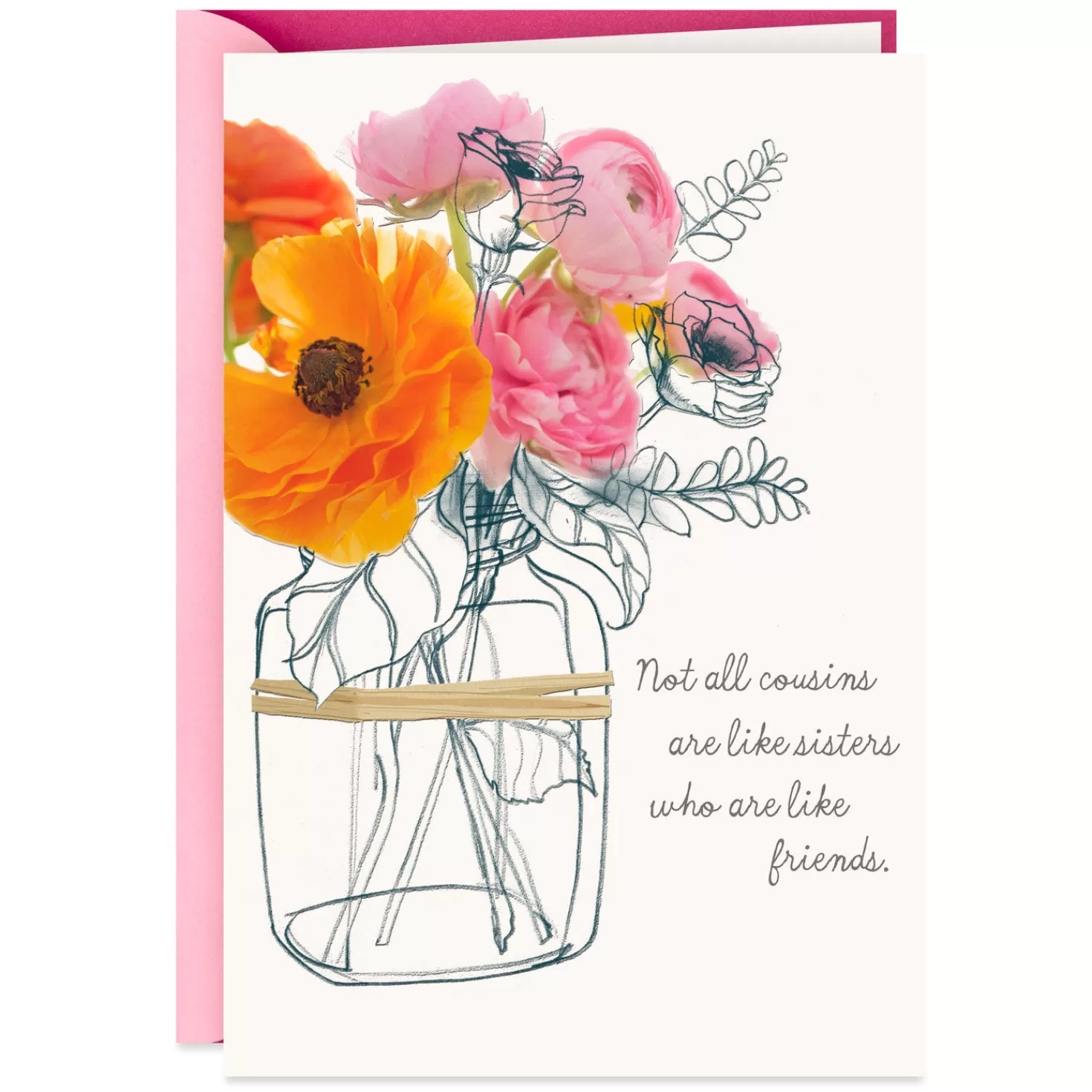 Birthday>Hallmark Like Sisters And Friends Birthday Card For Cousin