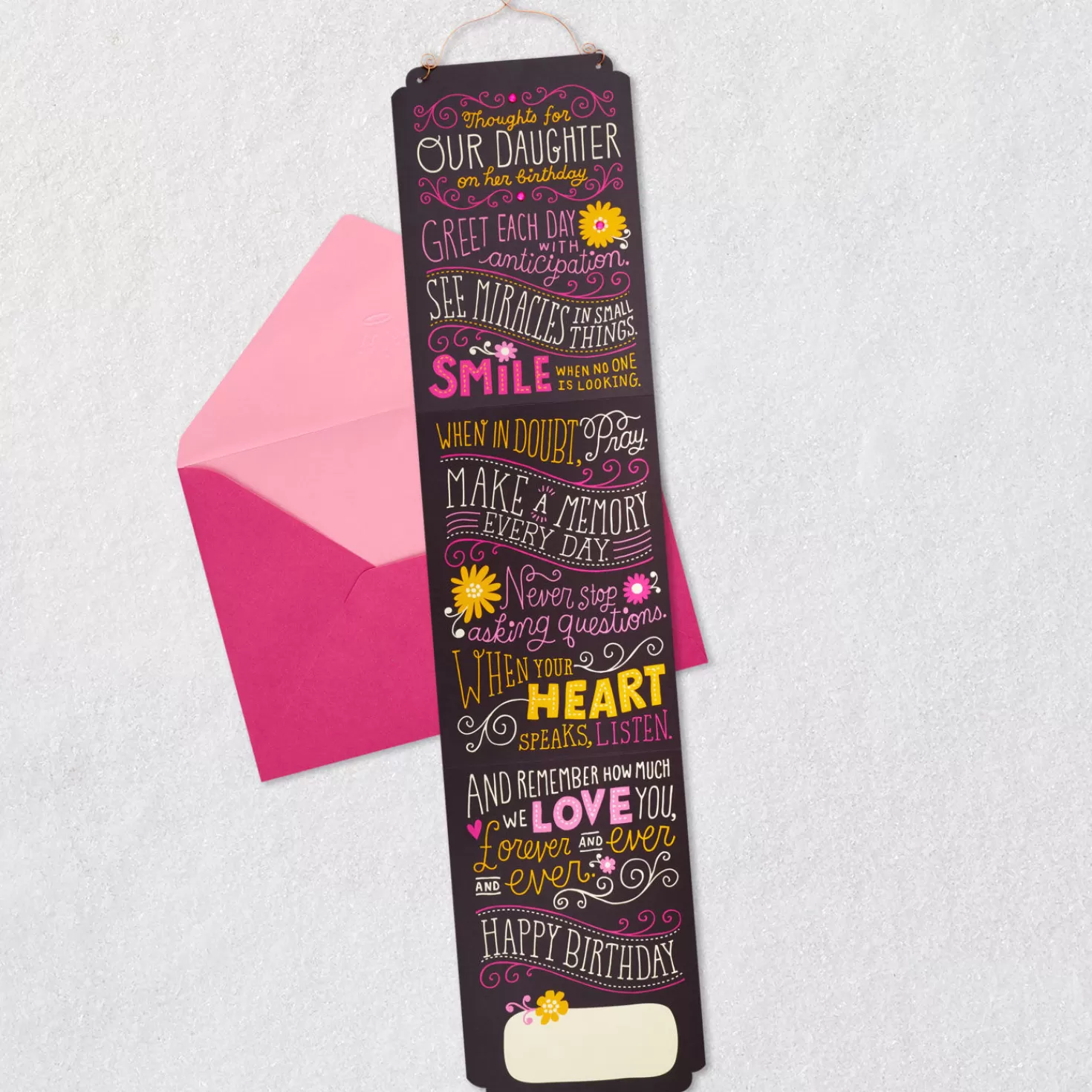Birthday>Hallmark Listen To Your Heart Displayable Birthday Card For Daughter