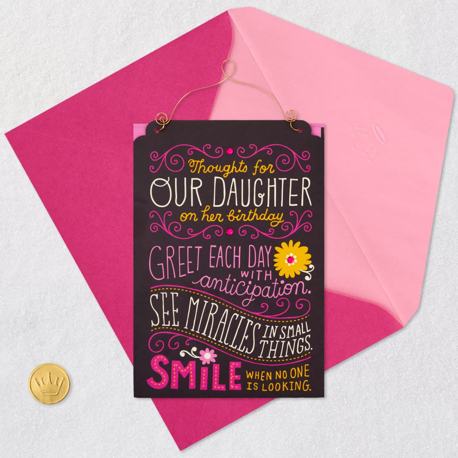 Birthday>Hallmark Listen To Your Heart Displayable Birthday Card For Daughter