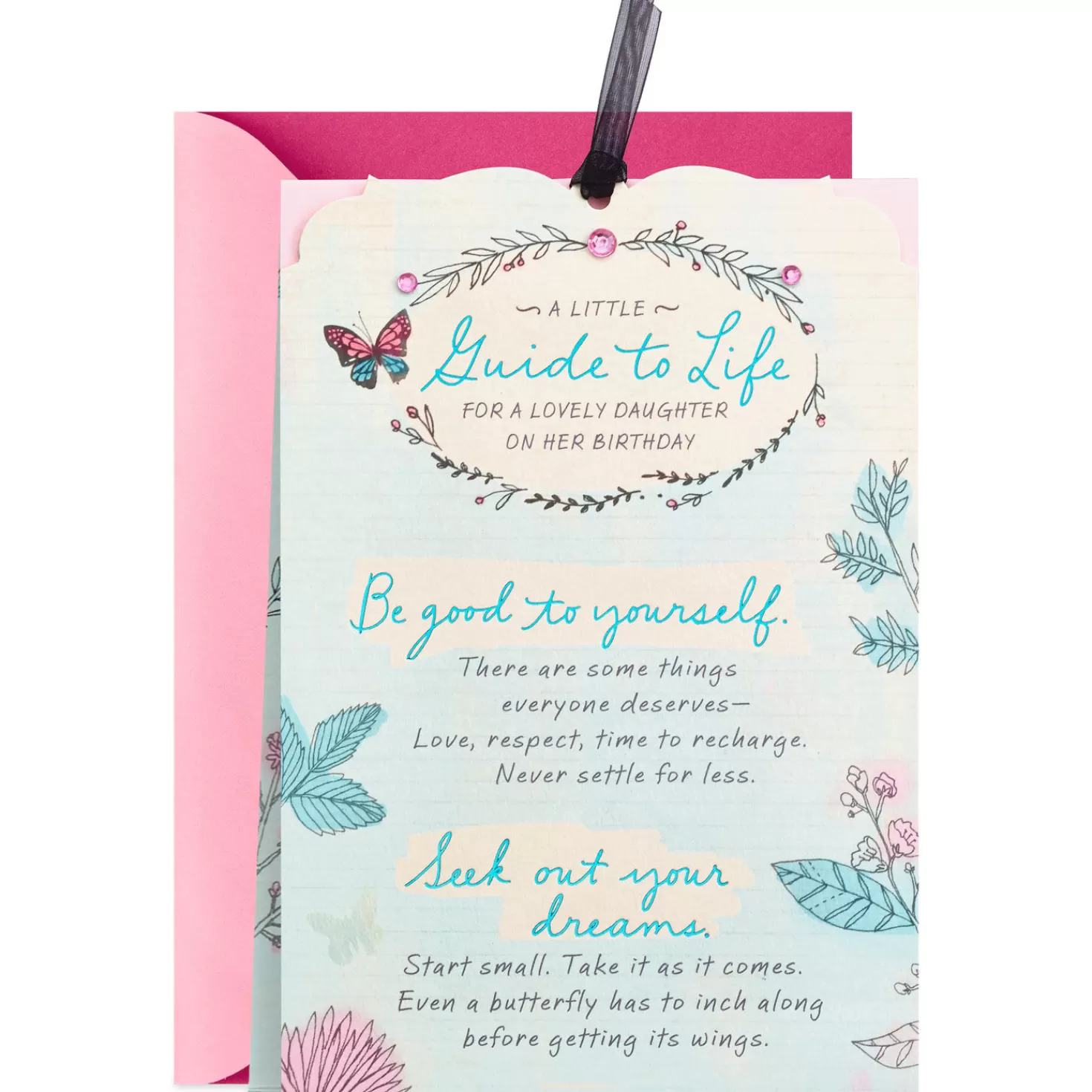 Birthday>Hallmark Little Guide To Life Birthday Card For Daughter