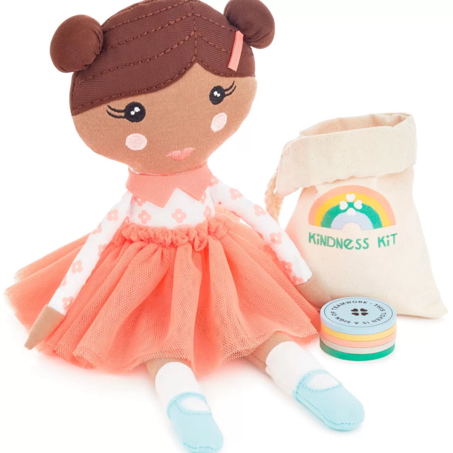 Best Little World Changers™ And Kind Culture Co. The Doll Kind Dark Skin Girl, 12" Encouragement