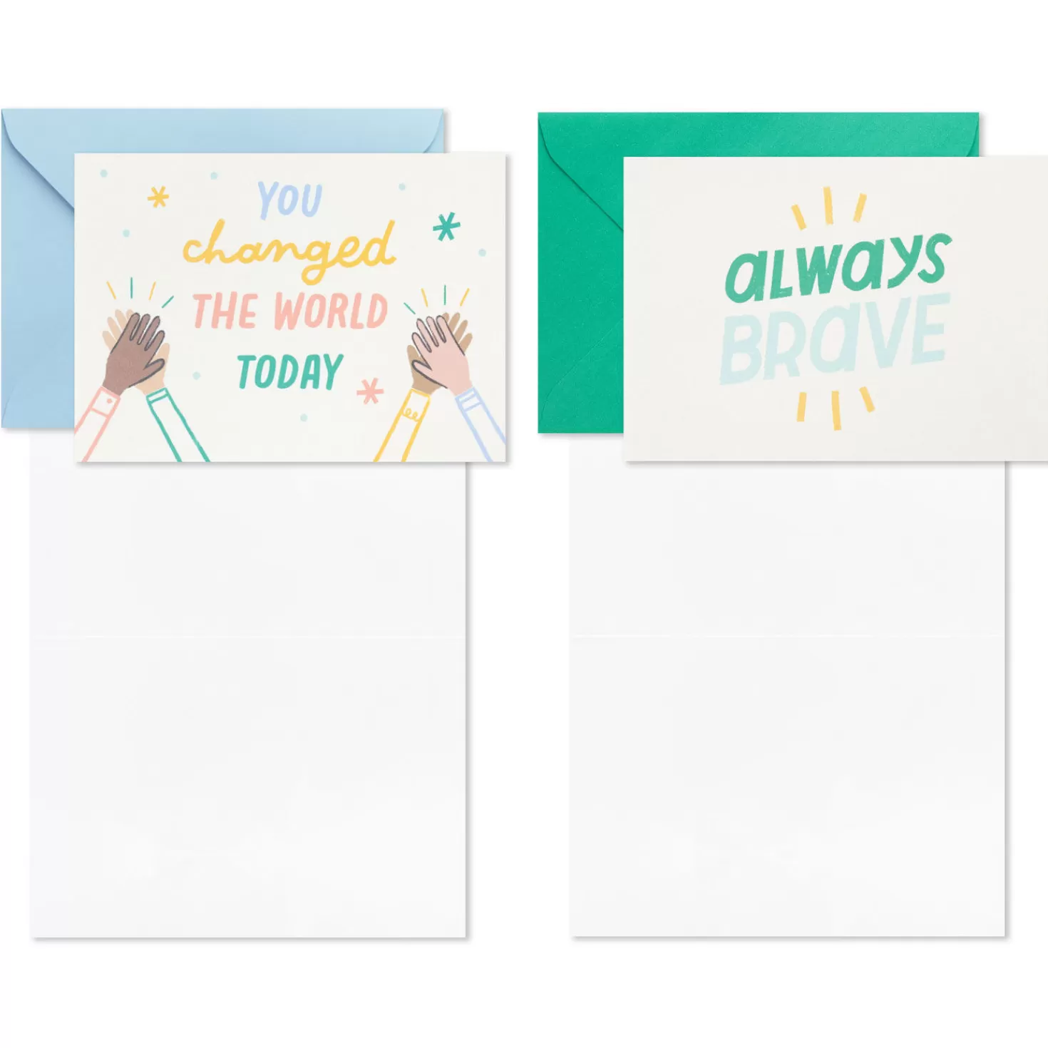 Sale Little World Changers™ Assorted Blank Note Cards In Caddy, Pack Of 24 Teacher Appreciation