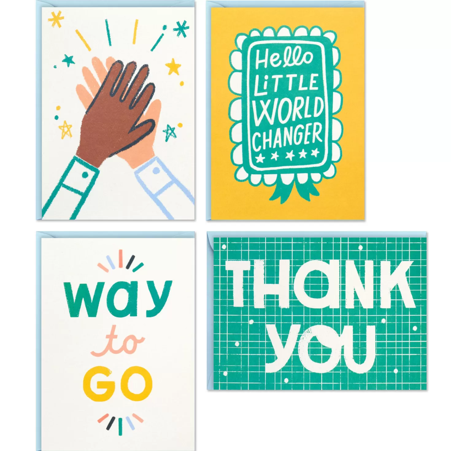 Fashion Little World Changers™ Assorted Boxed Blank Note Cards, Pack Of 24 Teacher Appreciation