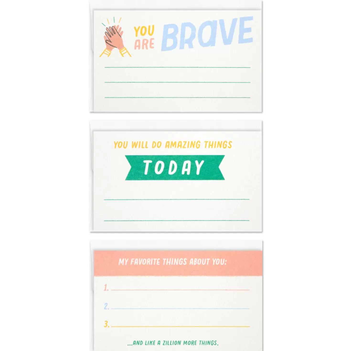 Cheap Little World Changers™ Assorted Flat Mini Note Cards, Pack Of 12 Encouragement