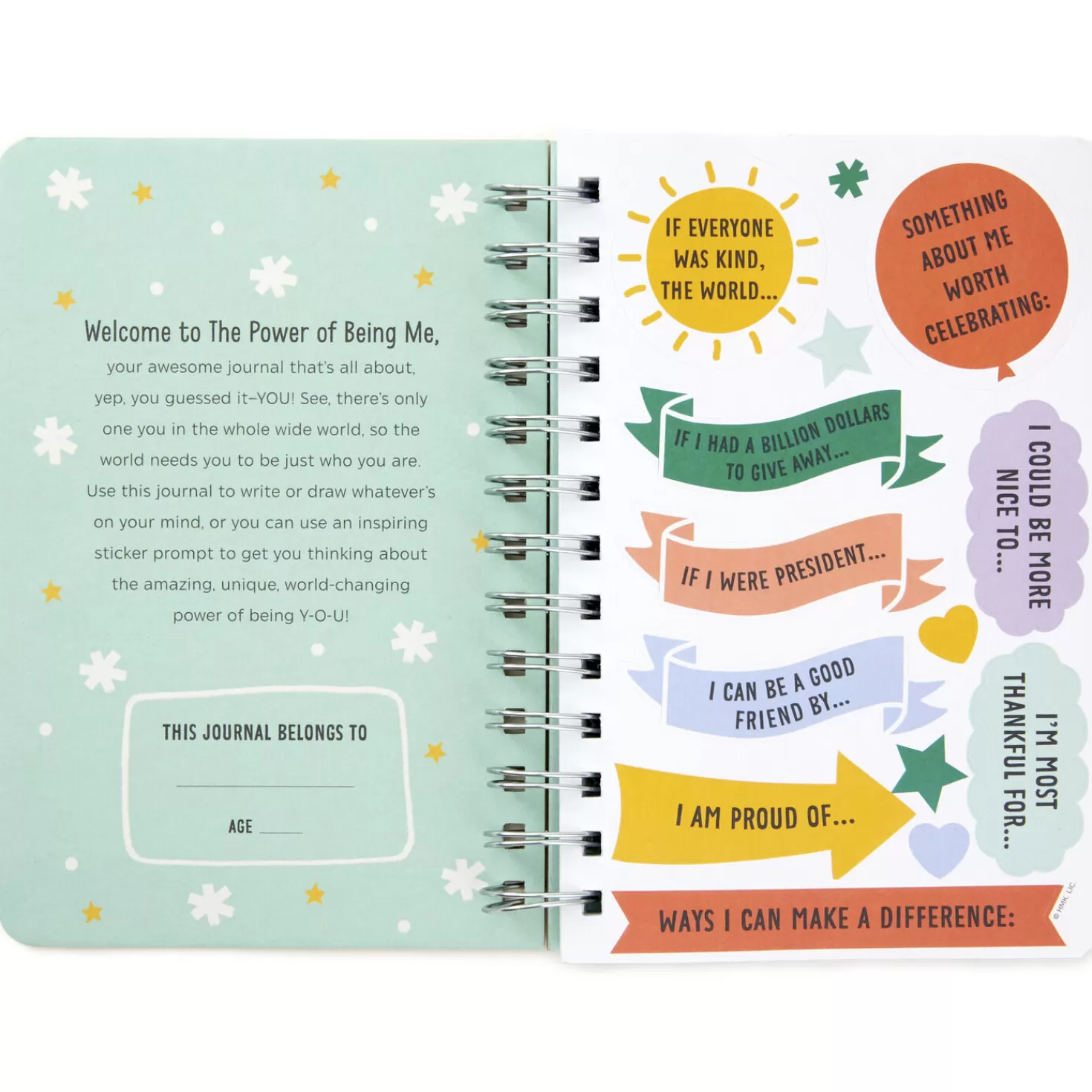 Fashion Little World Changers™ The Power Of Being Me Prompted Journal With Stickers Encouragement