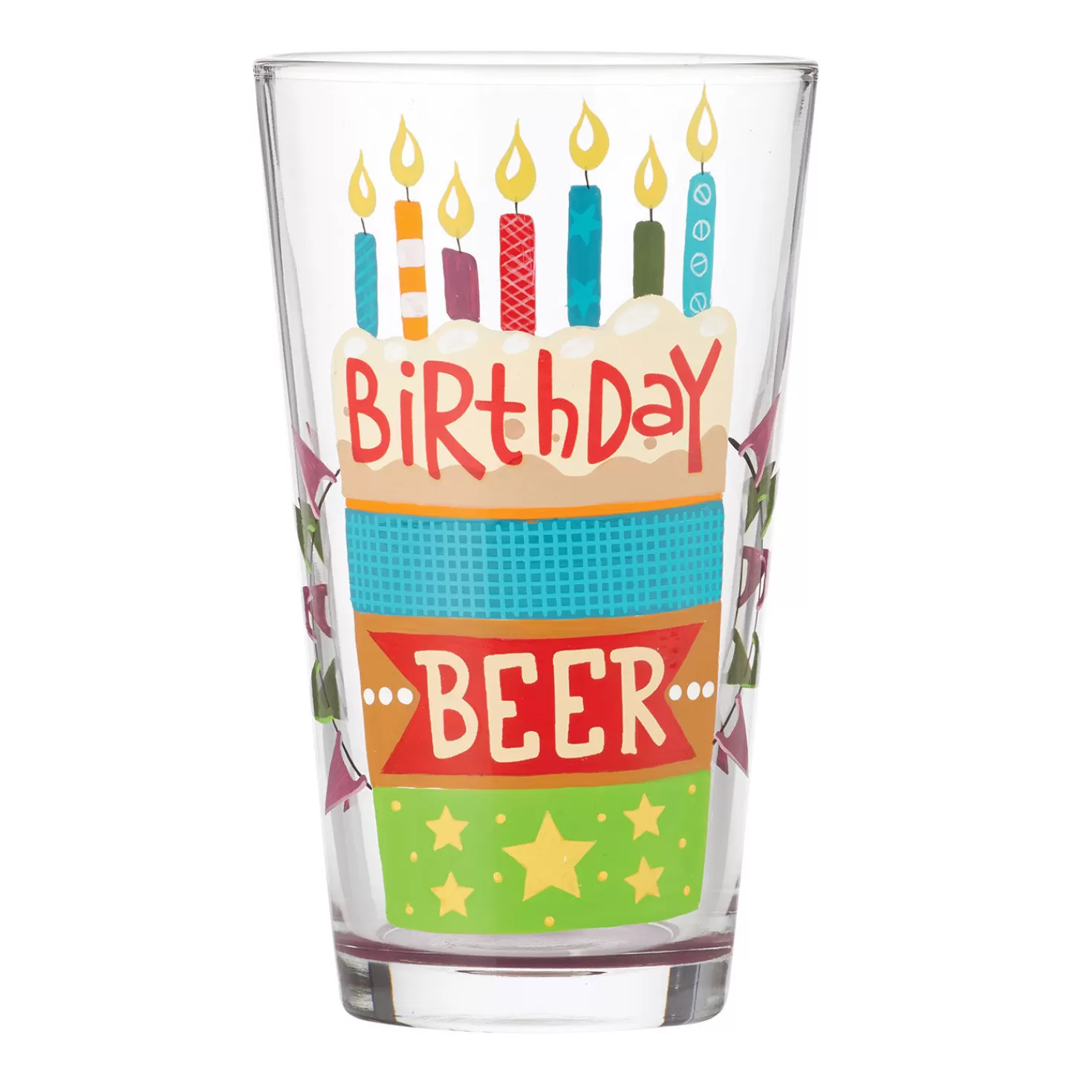 Birthday>Hallmark Lolita Birthday Beer Handpainted Pint Glass, 16 Oz.