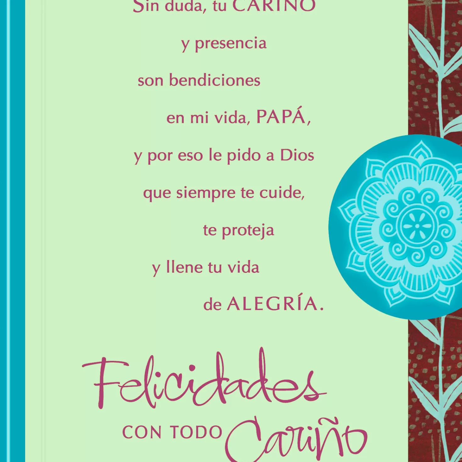 Birthday>Hallmark Lord Bless You Spanish-Language Birthday Card For Dad