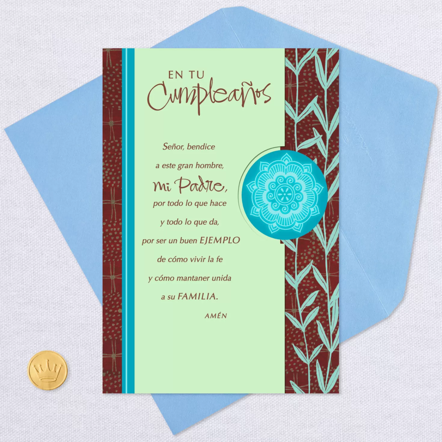 Birthday>Hallmark Lord Bless You Spanish-Language Birthday Card For Dad