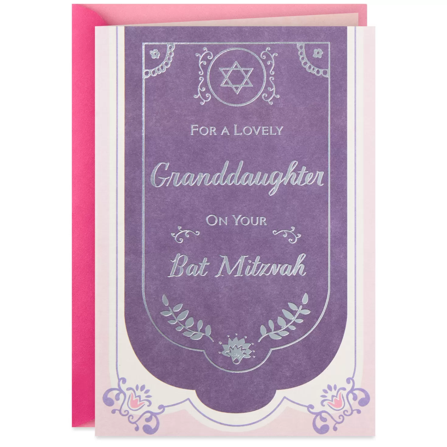 Shop Love And Blessings Bat Mitzvah Card For Granddaughter Bat Mitzvah
