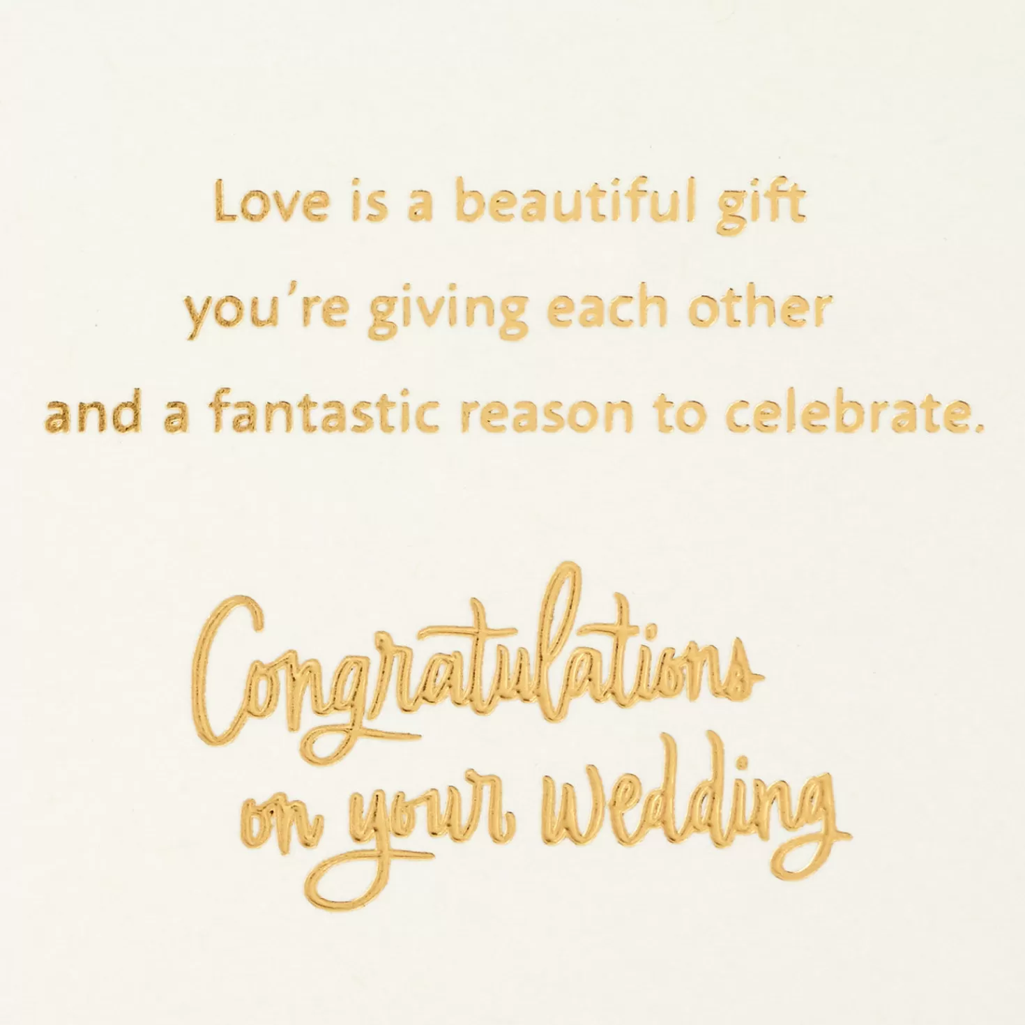 Cheap Love Is A Gift Wedding Card For Son And Daughter-In-Law Wedding