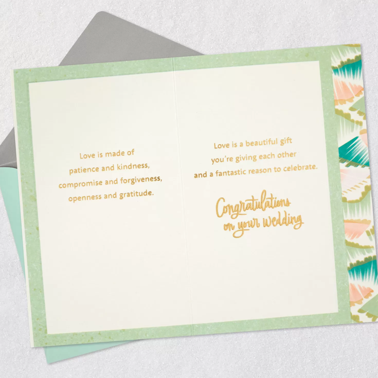 Cheap Love Is A Gift Wedding Card For Son And Daughter-In-Law Wedding
