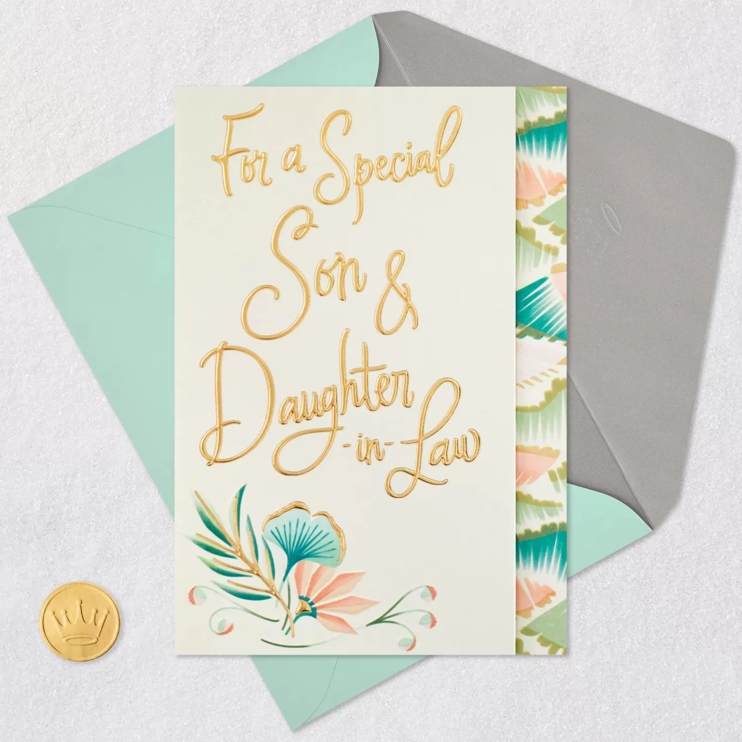 Cheap Love Is A Gift Wedding Card For Son And Daughter-In-Law Wedding
