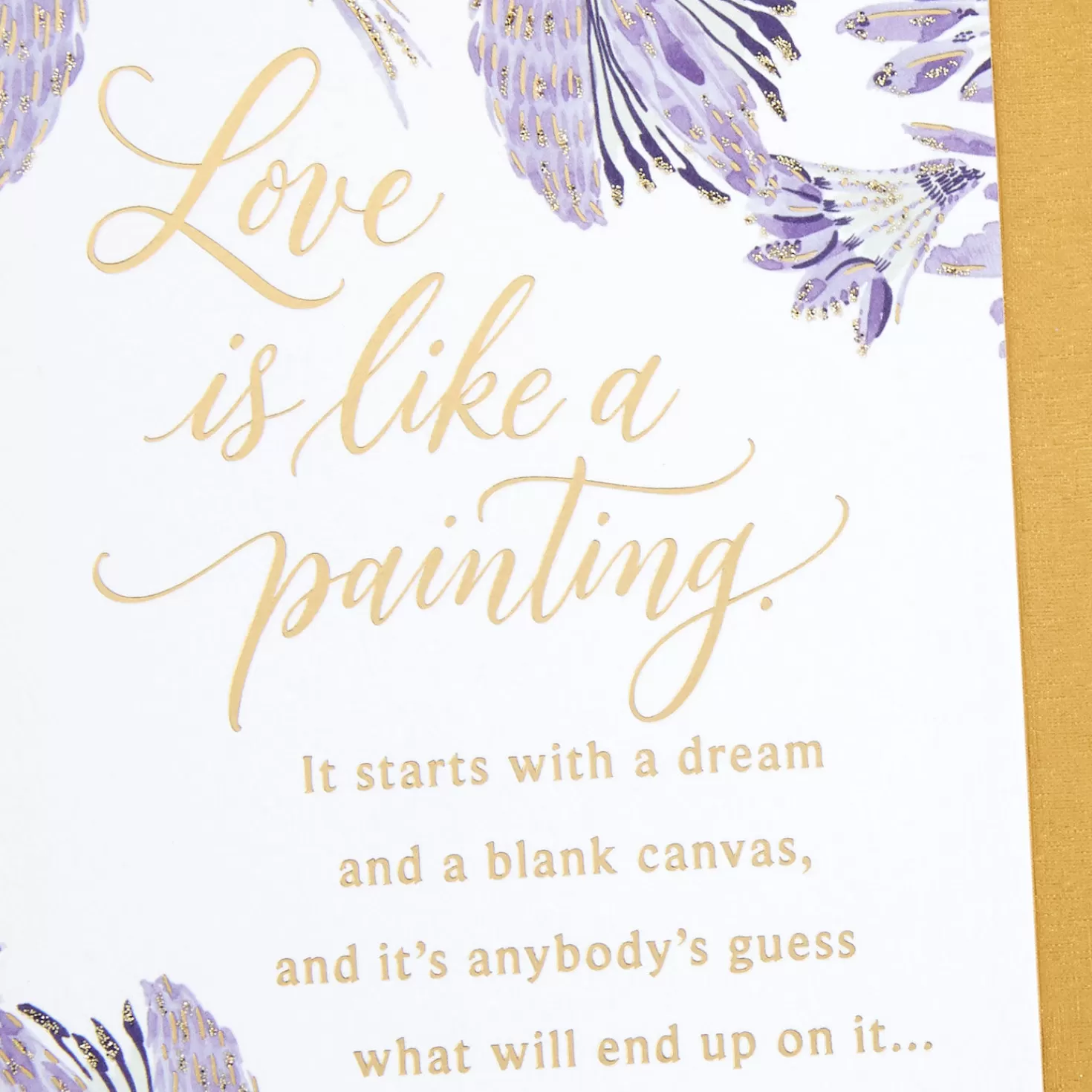 Anniversary>Hallmark Love Is Like A Painting Anniversary Card For Couple