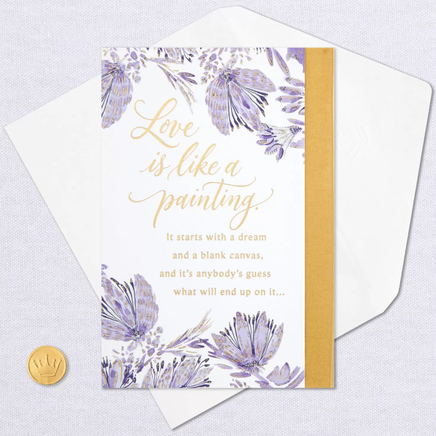 Anniversary>Hallmark Love Is Like A Painting Anniversary Card For Couple