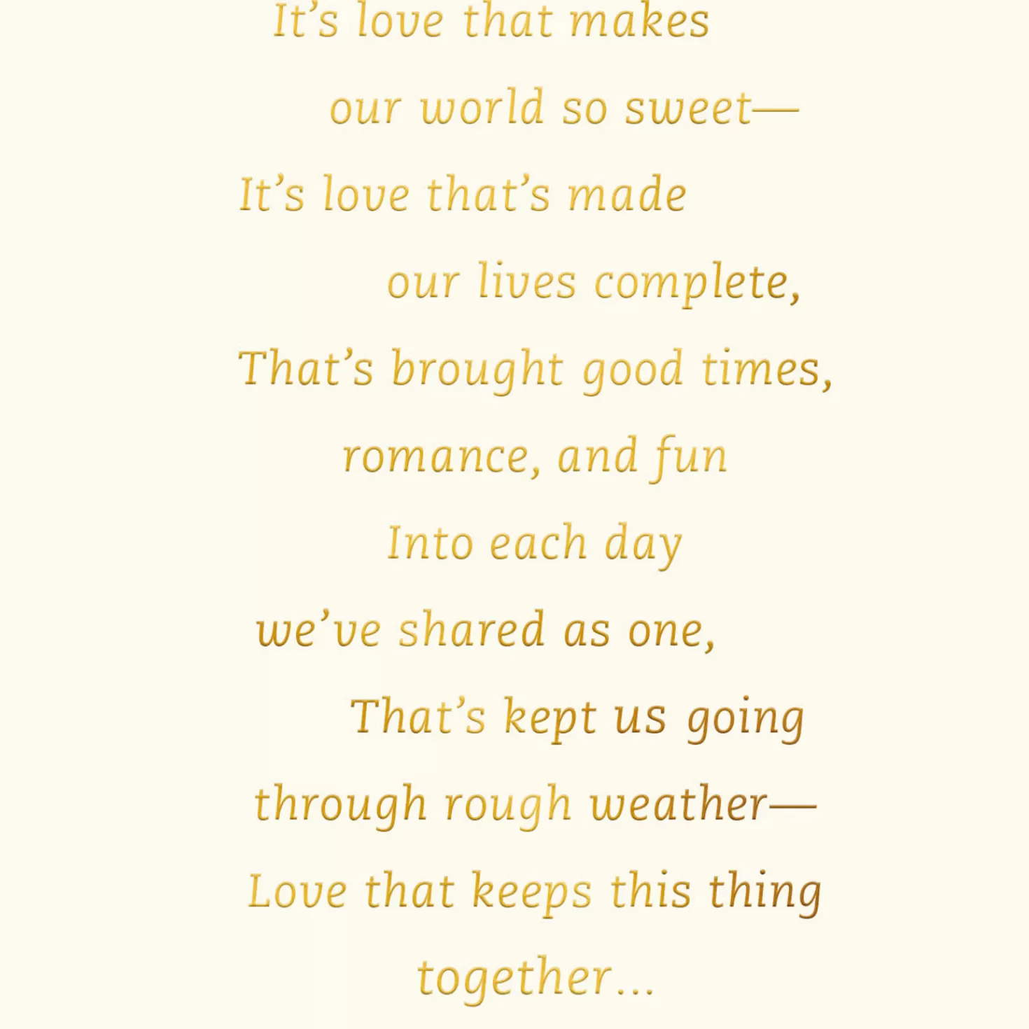Anniversary>Hallmark Love Keeps Us Together Anniversary Card