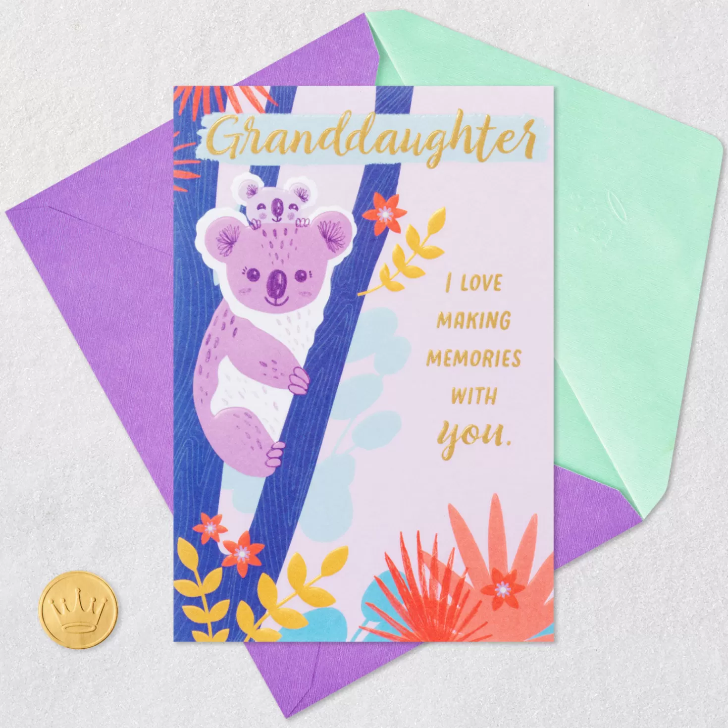 Birthday>Hallmark Love Making Memories With You Birthday Card For Granddaughter