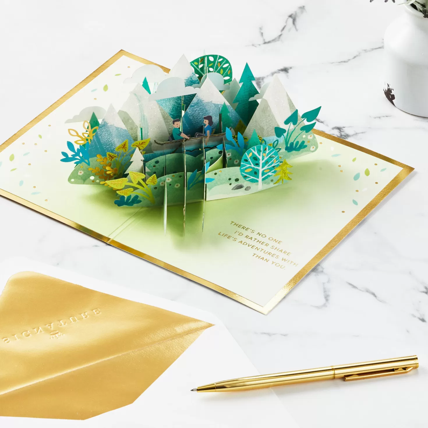 Anniversary>Hallmark Love Sharing Life's Adventure With You 3D Pop-Up Love Card